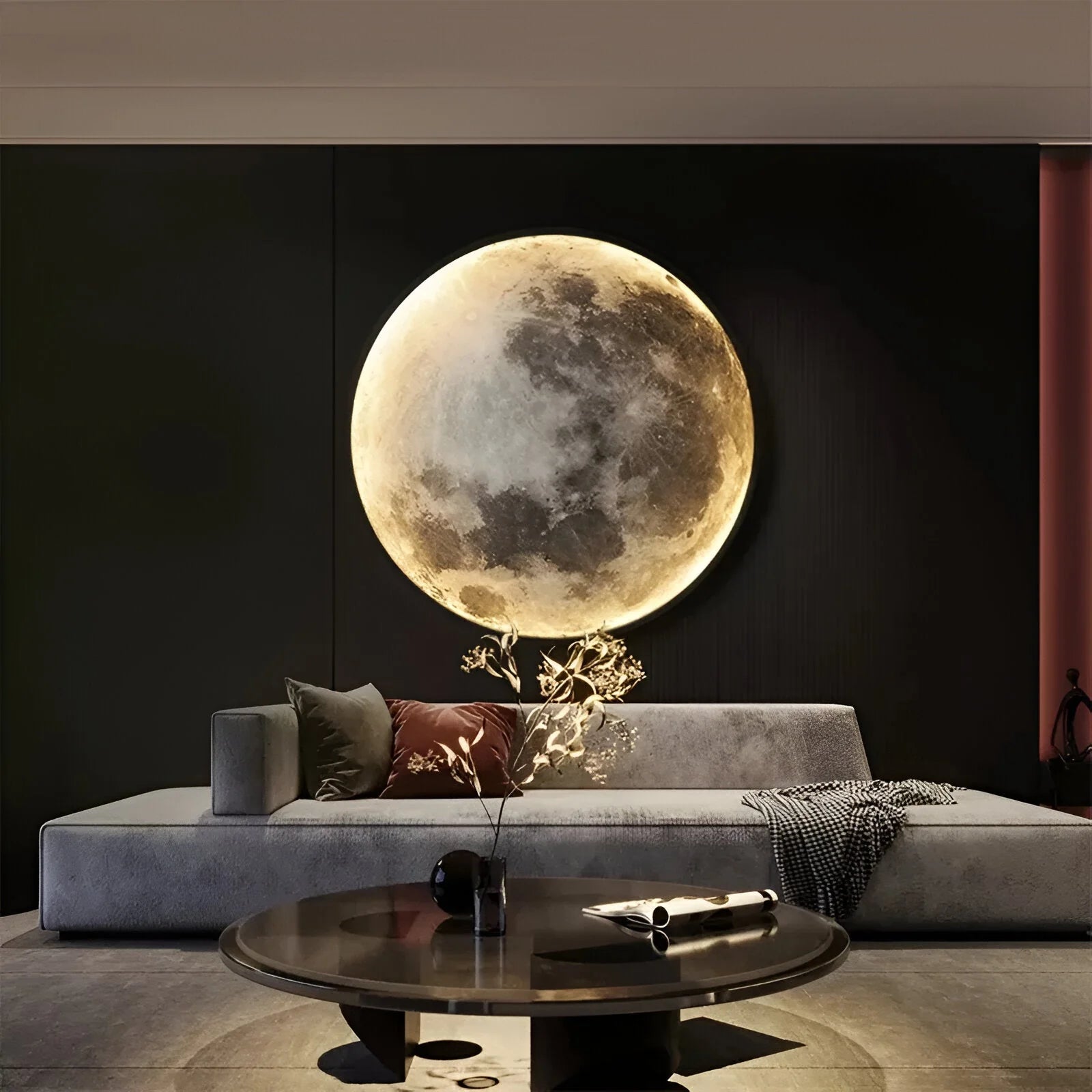 Eclipse Maanontwerp Wandlamp