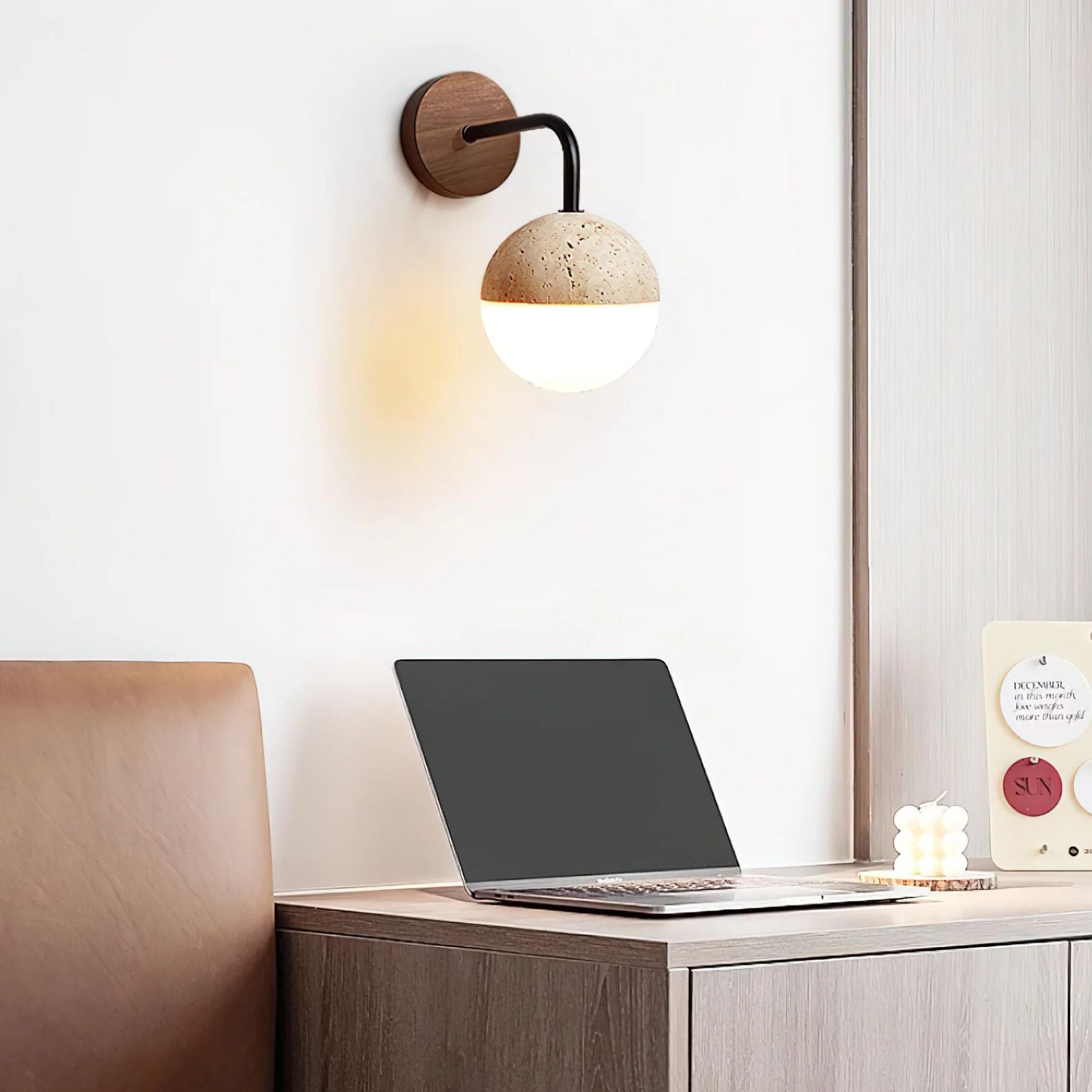 Boilin Natuursteen Wandlamp