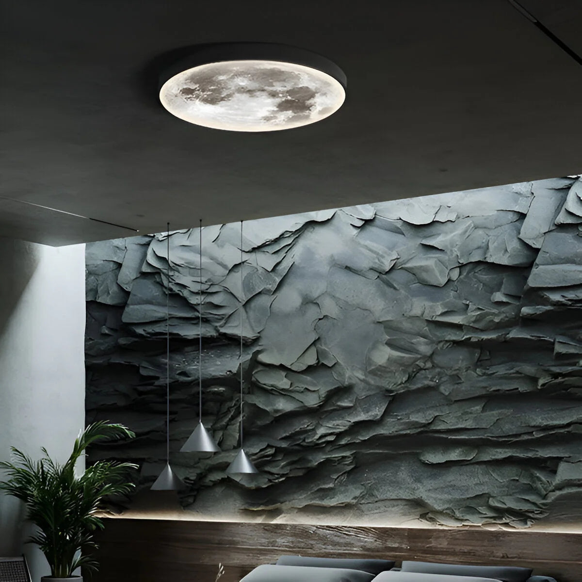 Eclipse Maanontwerp Wandlamp