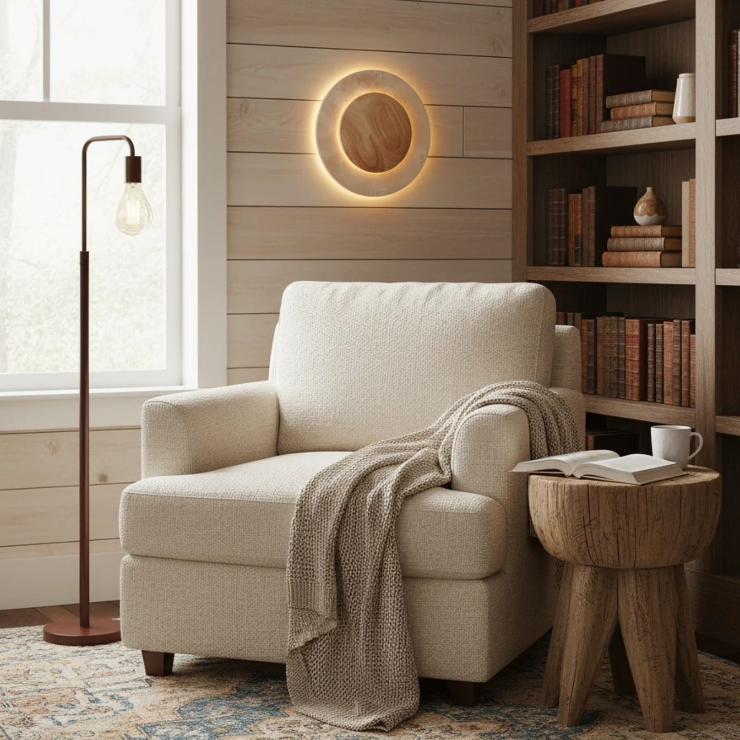 Celazo Natuursteen Wandlamp