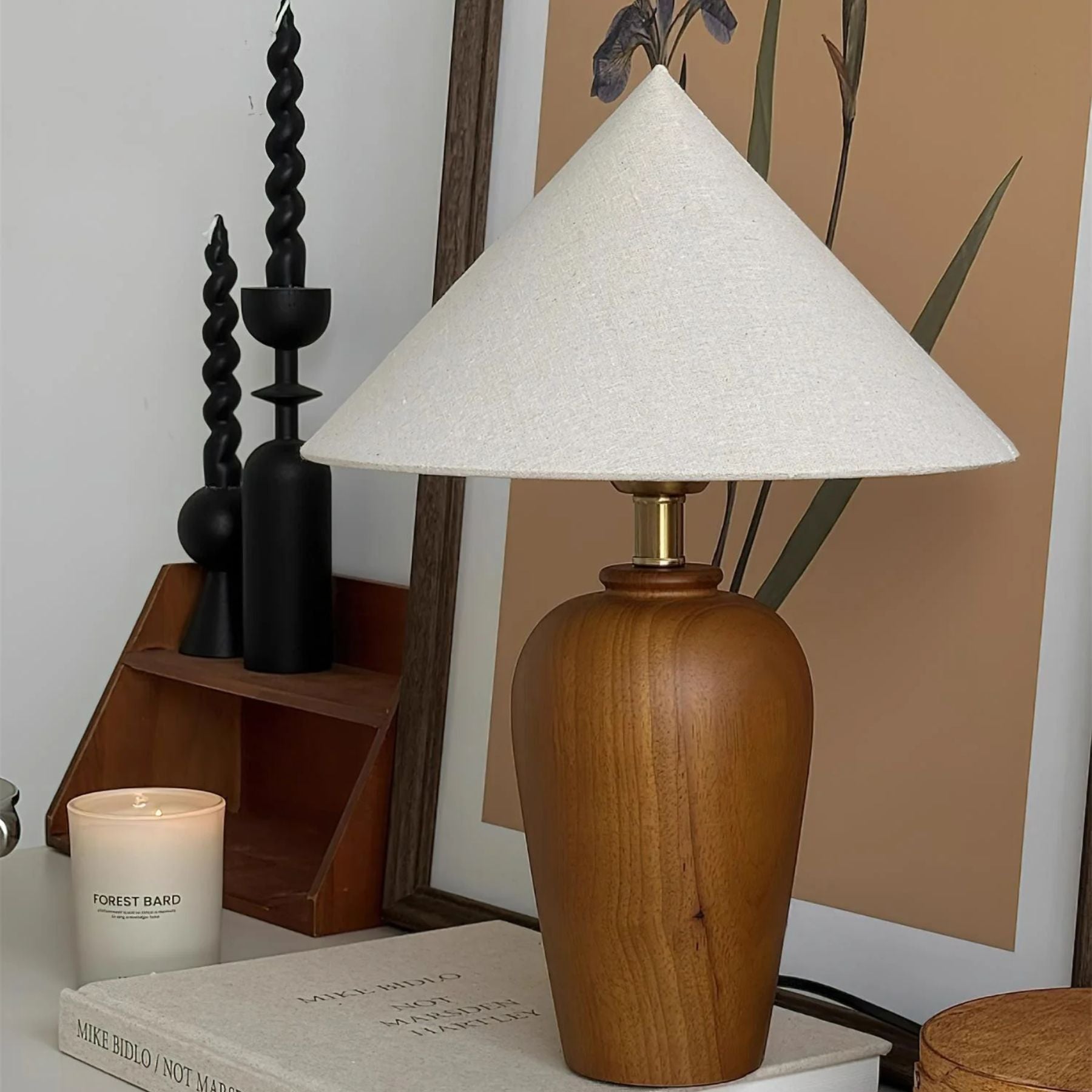 Brevo Lampada da Tavolo in Legno