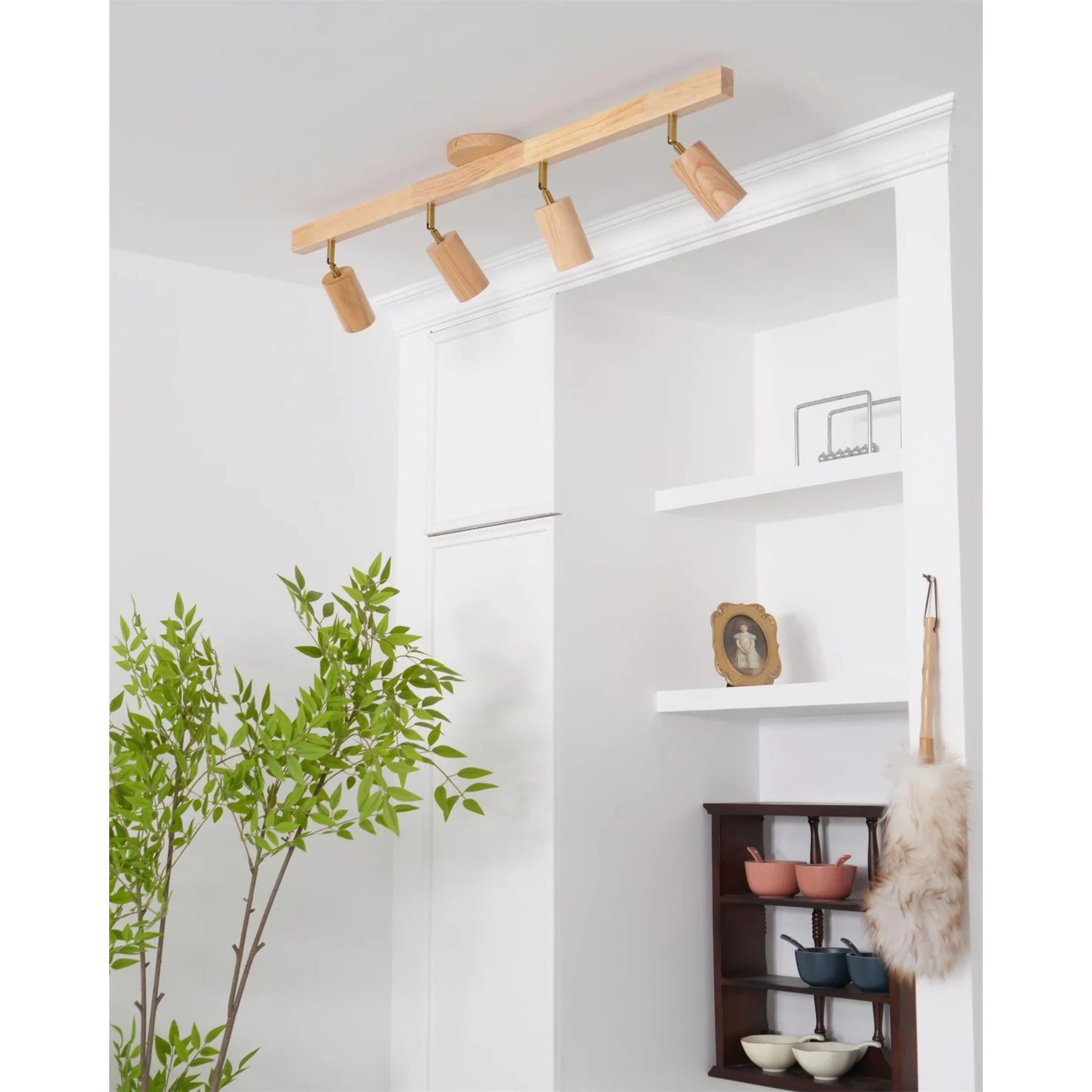 Lermo Houten Track Plafondlamp
