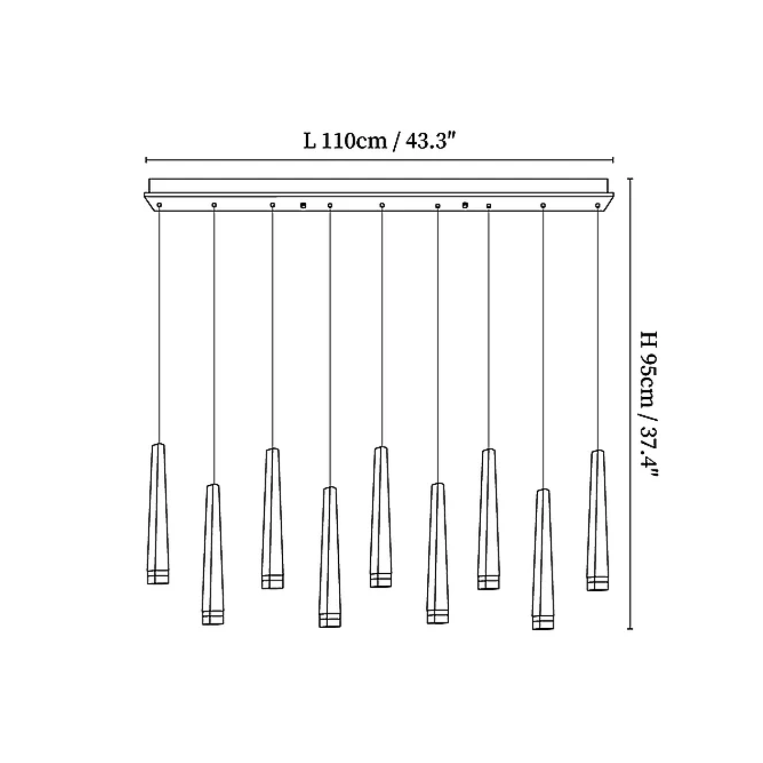 Lampada a sospensione Vuurhoutje