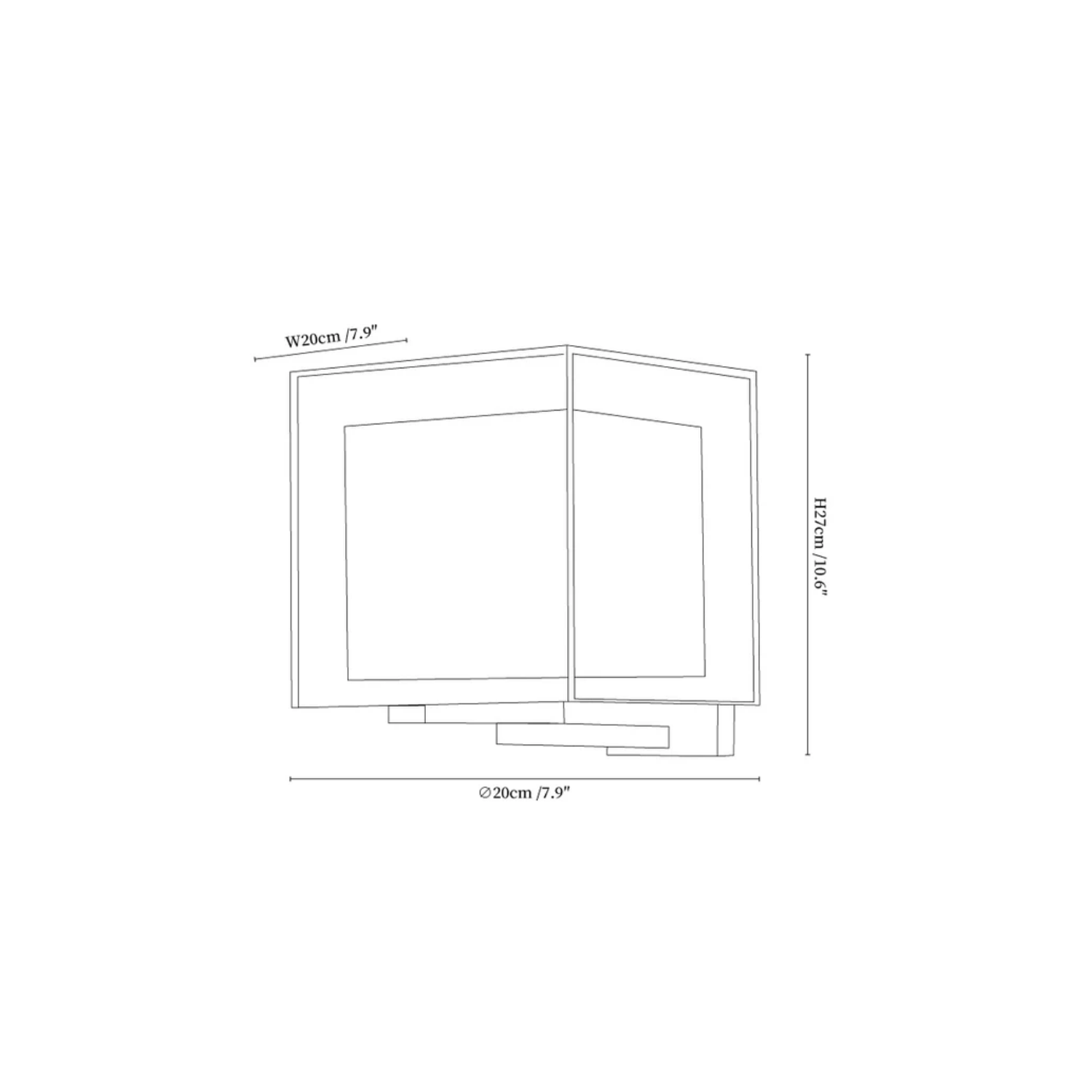 Lampada da parete Mesko Kubus