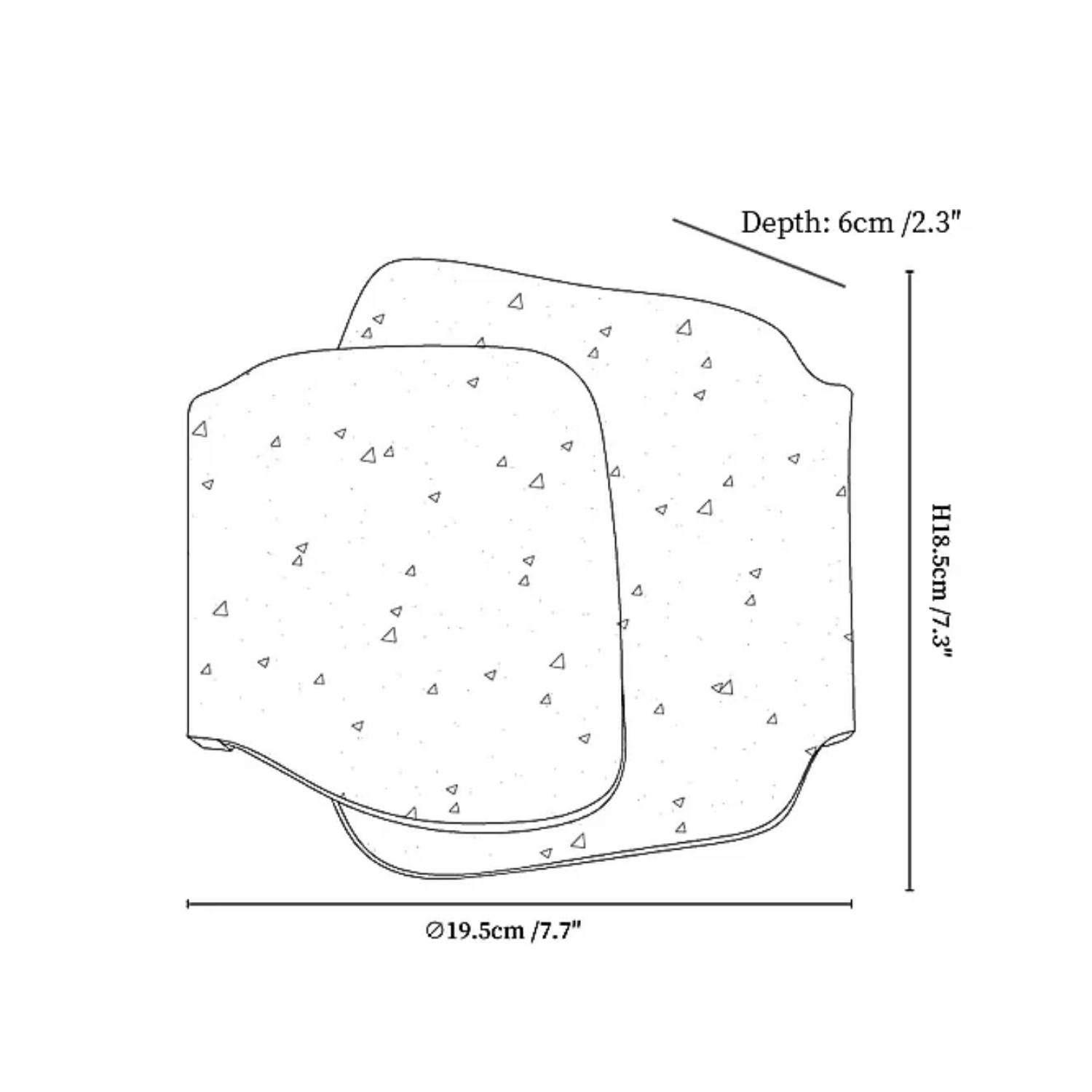 Bova Overlap Natuursteen Wandlamp