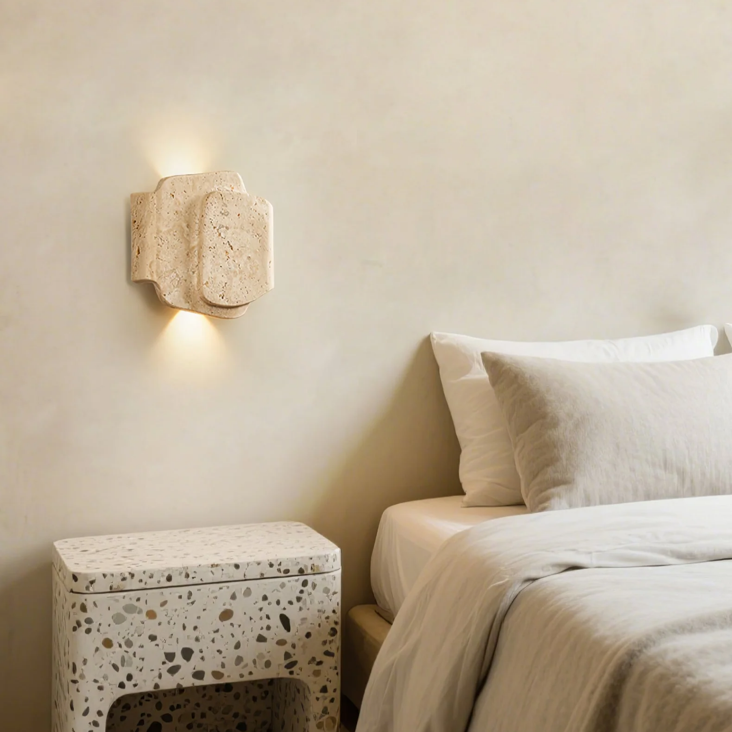 Bova Overlap Natuursteen Wandlamp