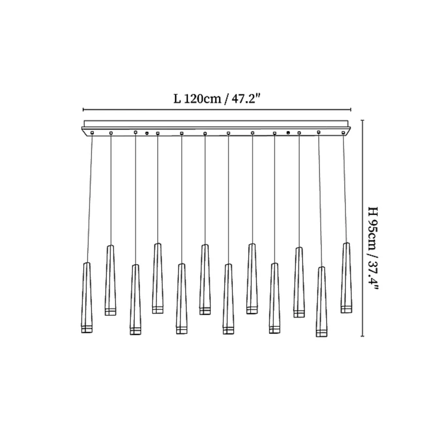 Lampada a sospensione Vuurhoutje