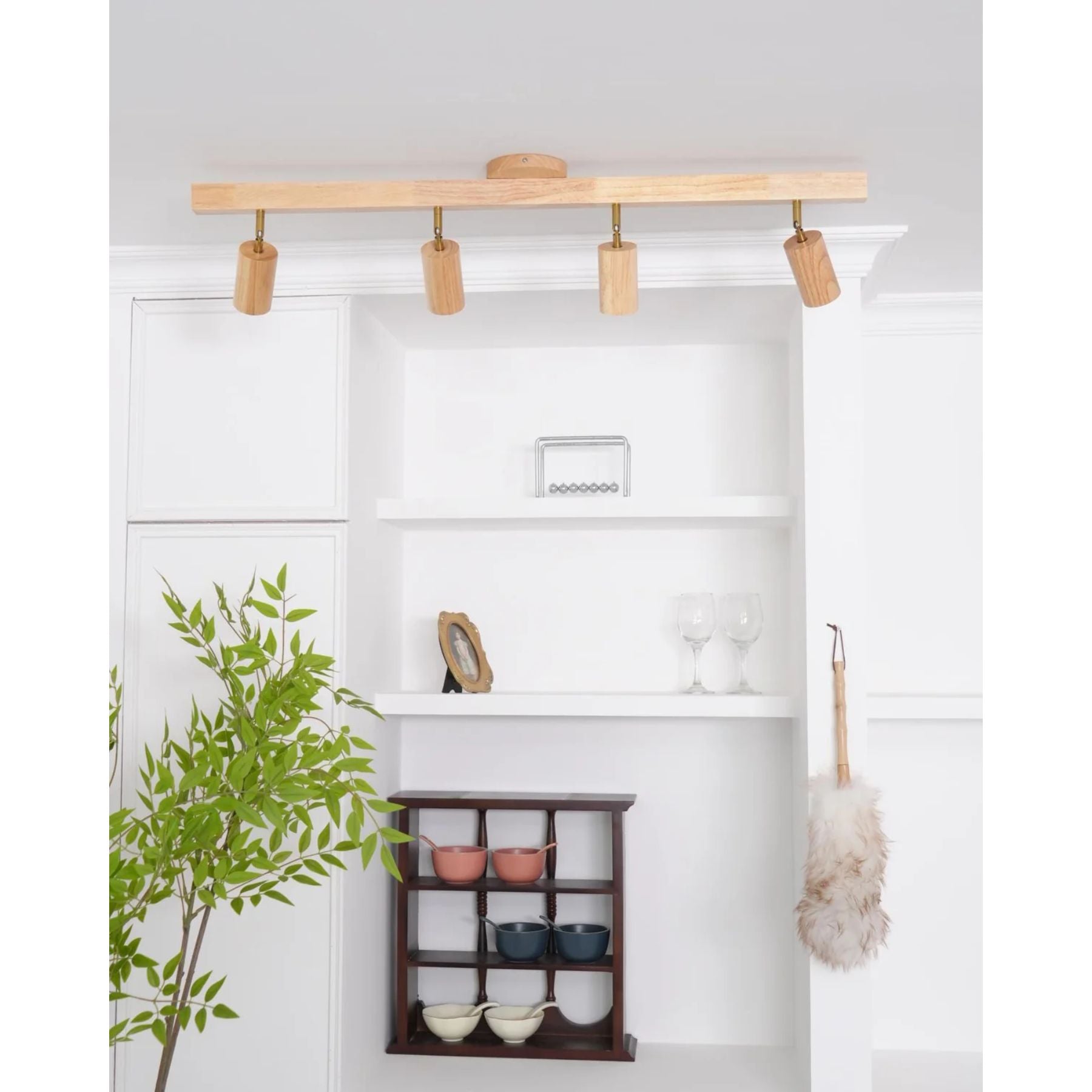 Lermo Houten Track Plafondlamp