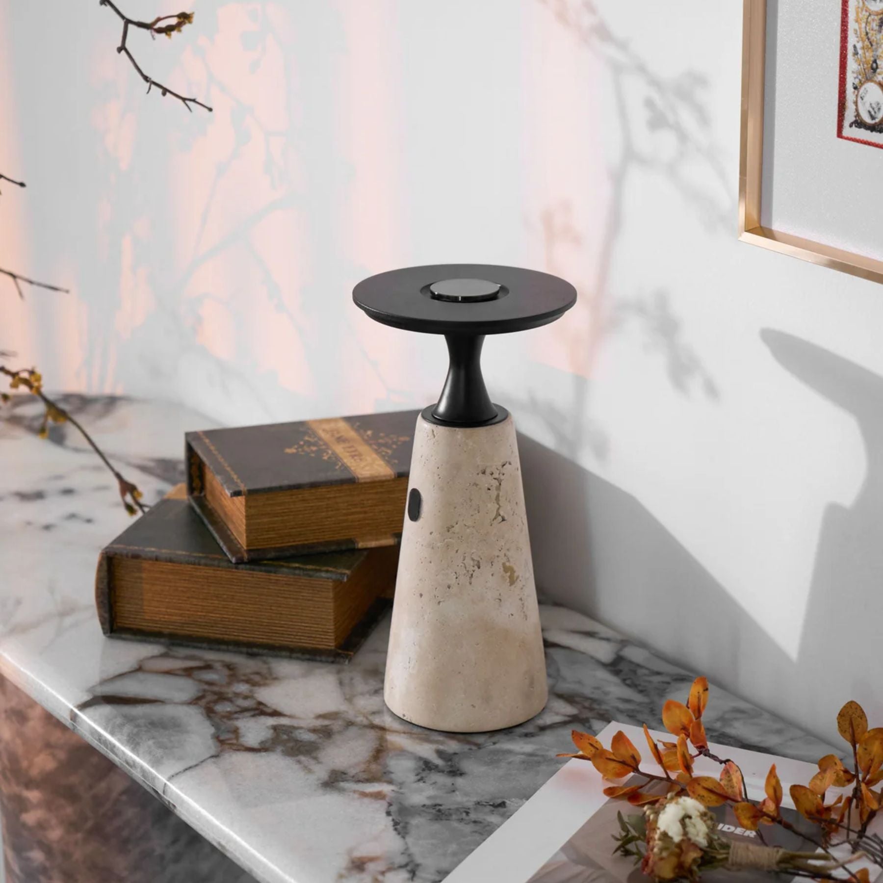 Terchas Oplaadbare Natuursteen Tafellamp