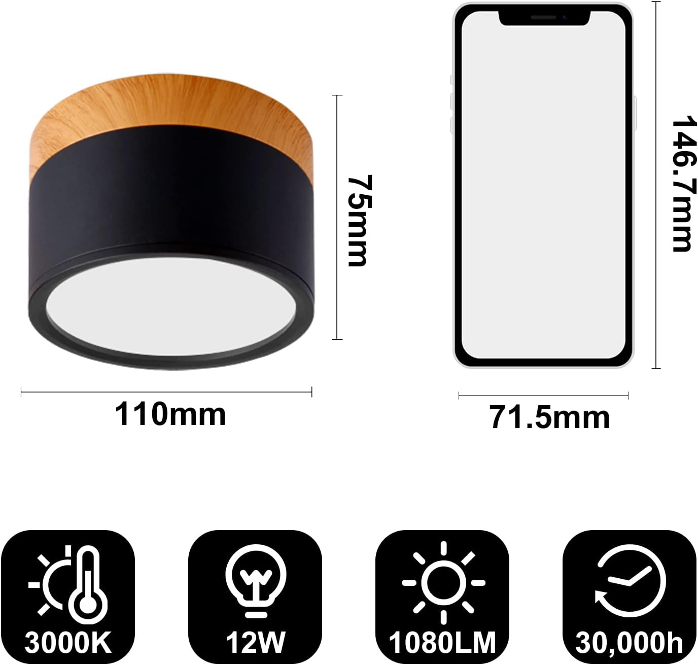 Cylinder Kleine Plafondlamp