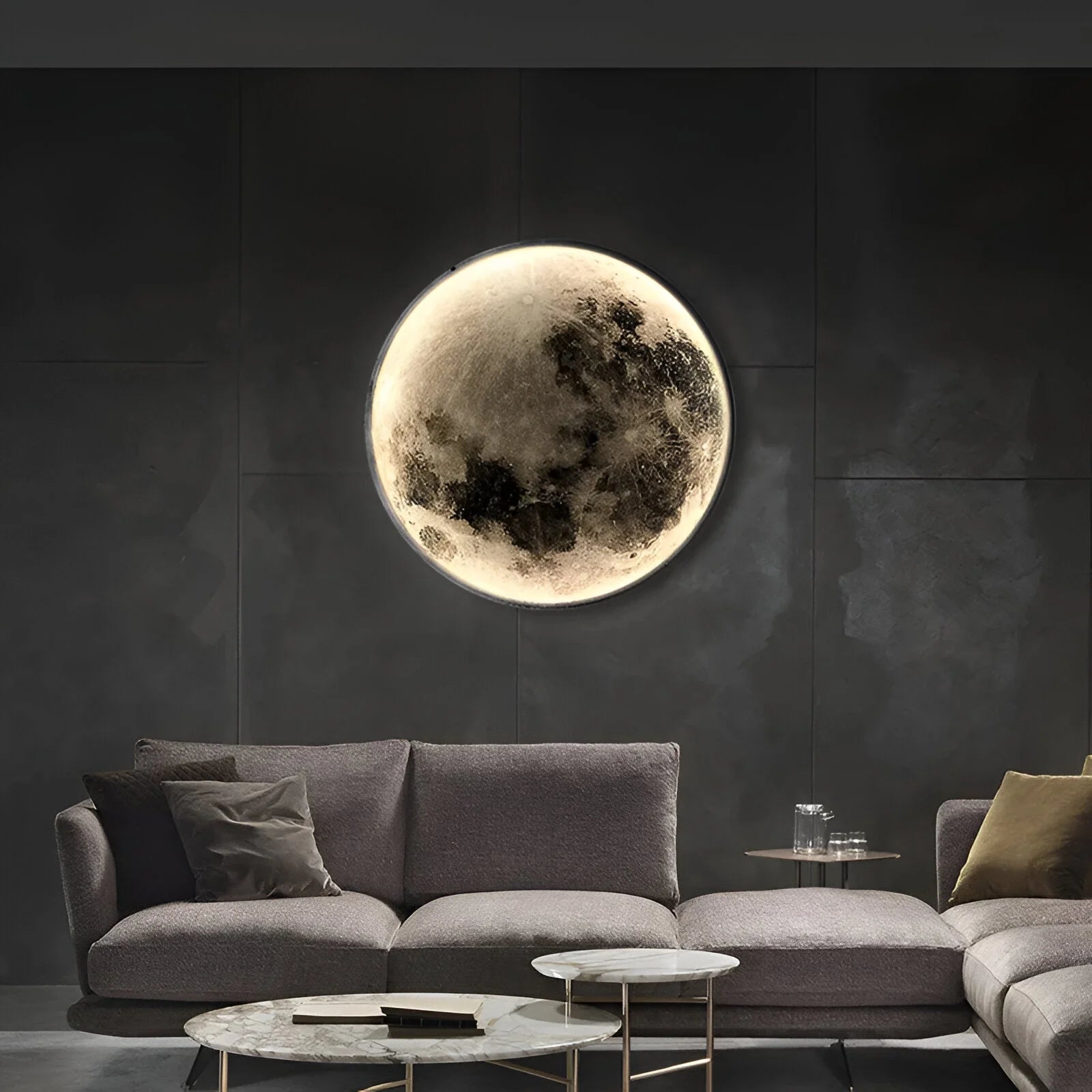 Eclipse Maanontwerp Wandlamp