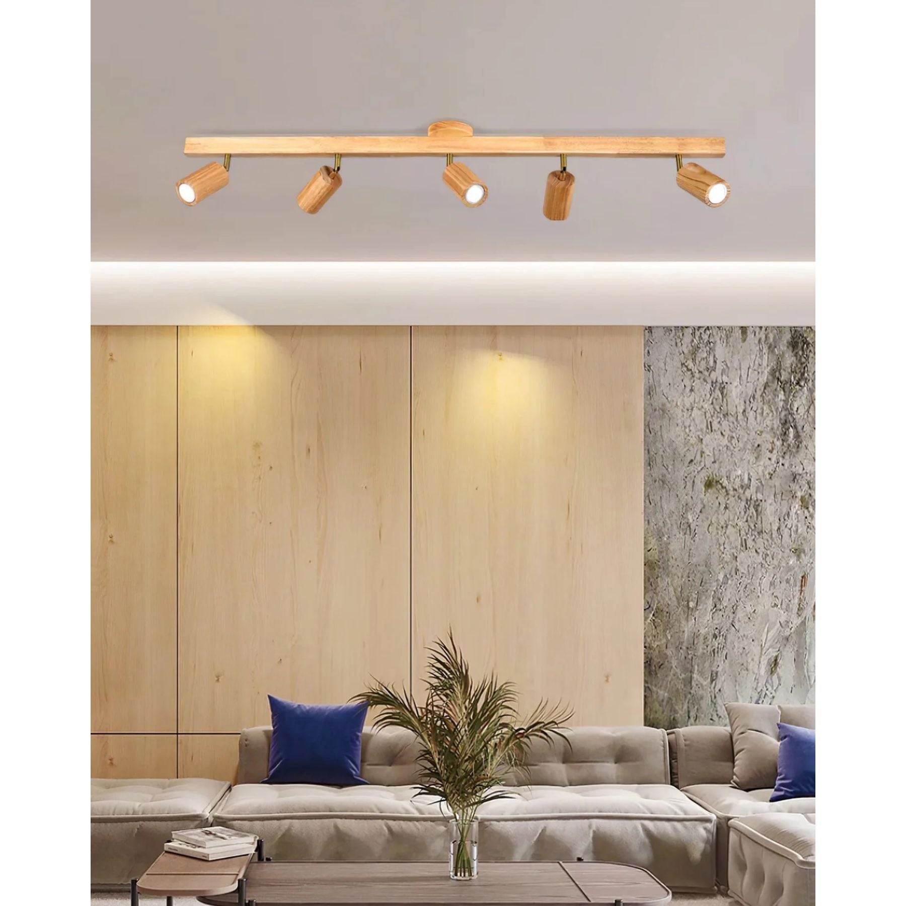 Lermo Houten Track Plafondlamp