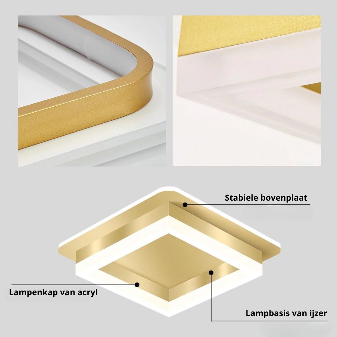 Vierkante LED Plafondlamp