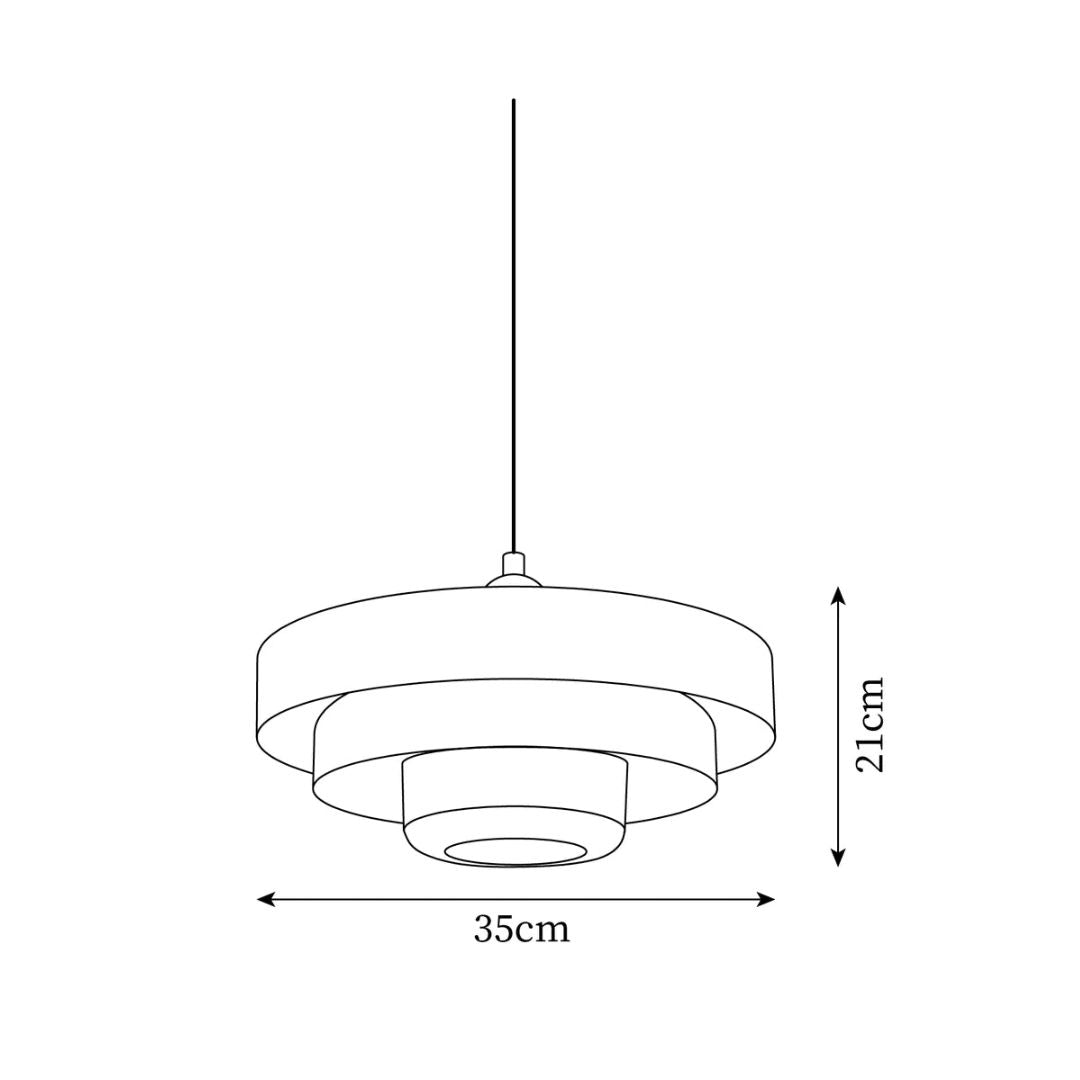 Zilivon Gelaagde Hanglamp