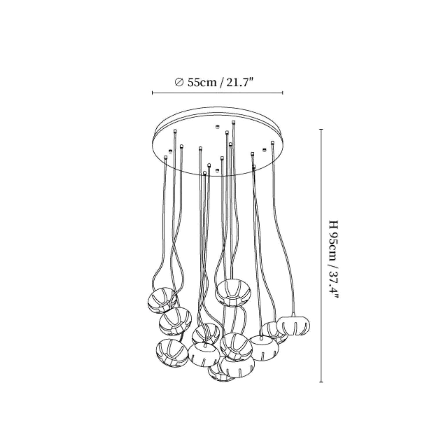 Lampada a sospensione Moz Pompoen Design