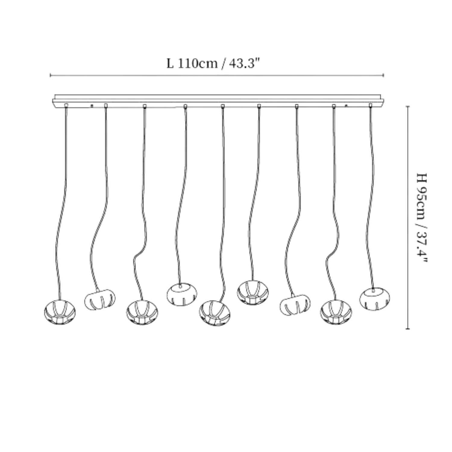 Lampada a sospensione Moz Pompoen Design