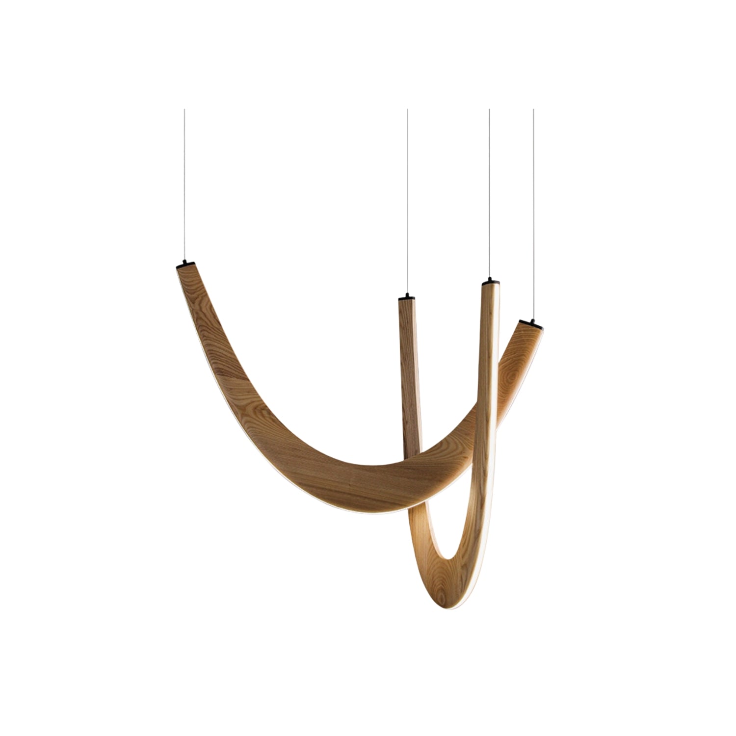 Layn U Vorm Houten Hanglamp