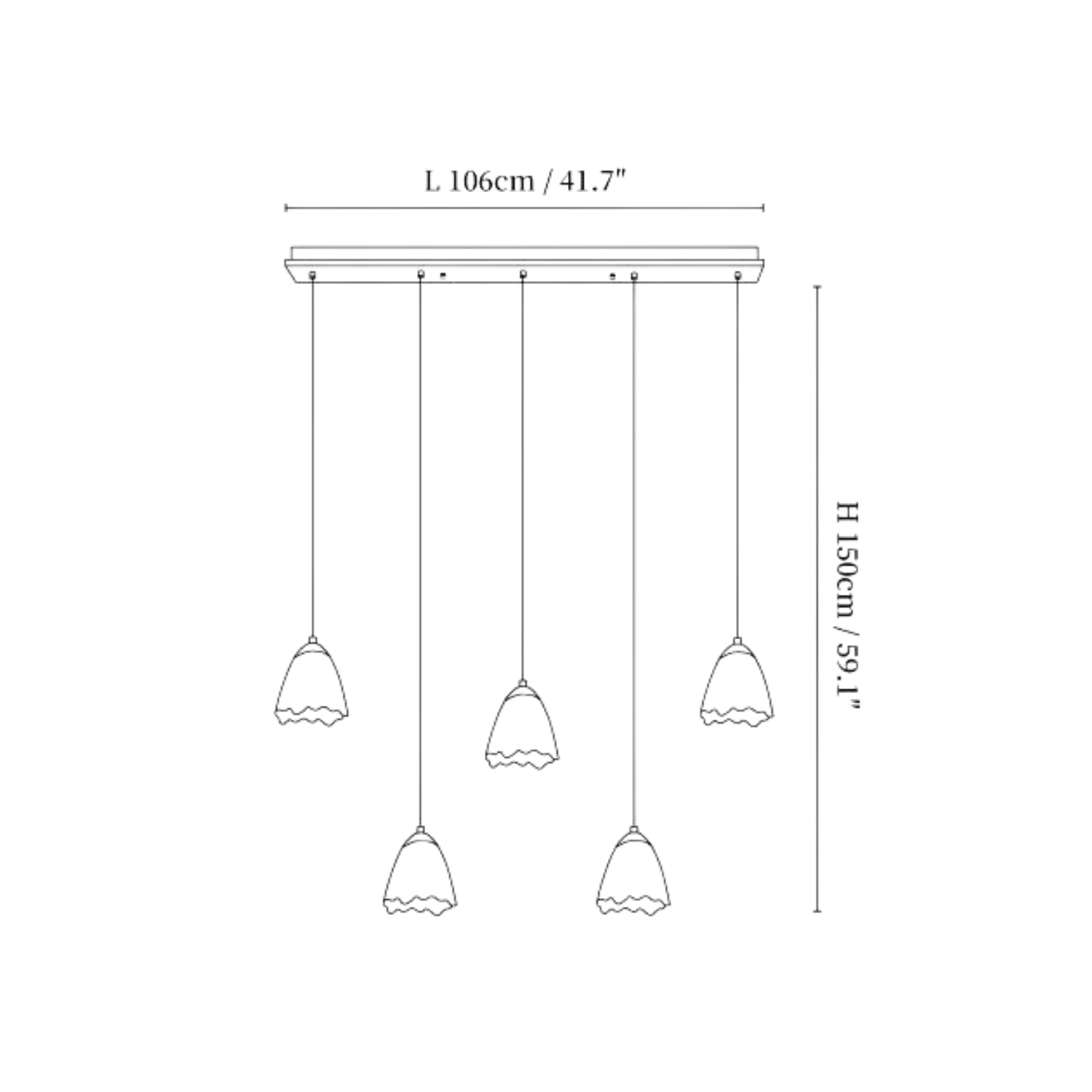 Lampada a sospensione Meboly