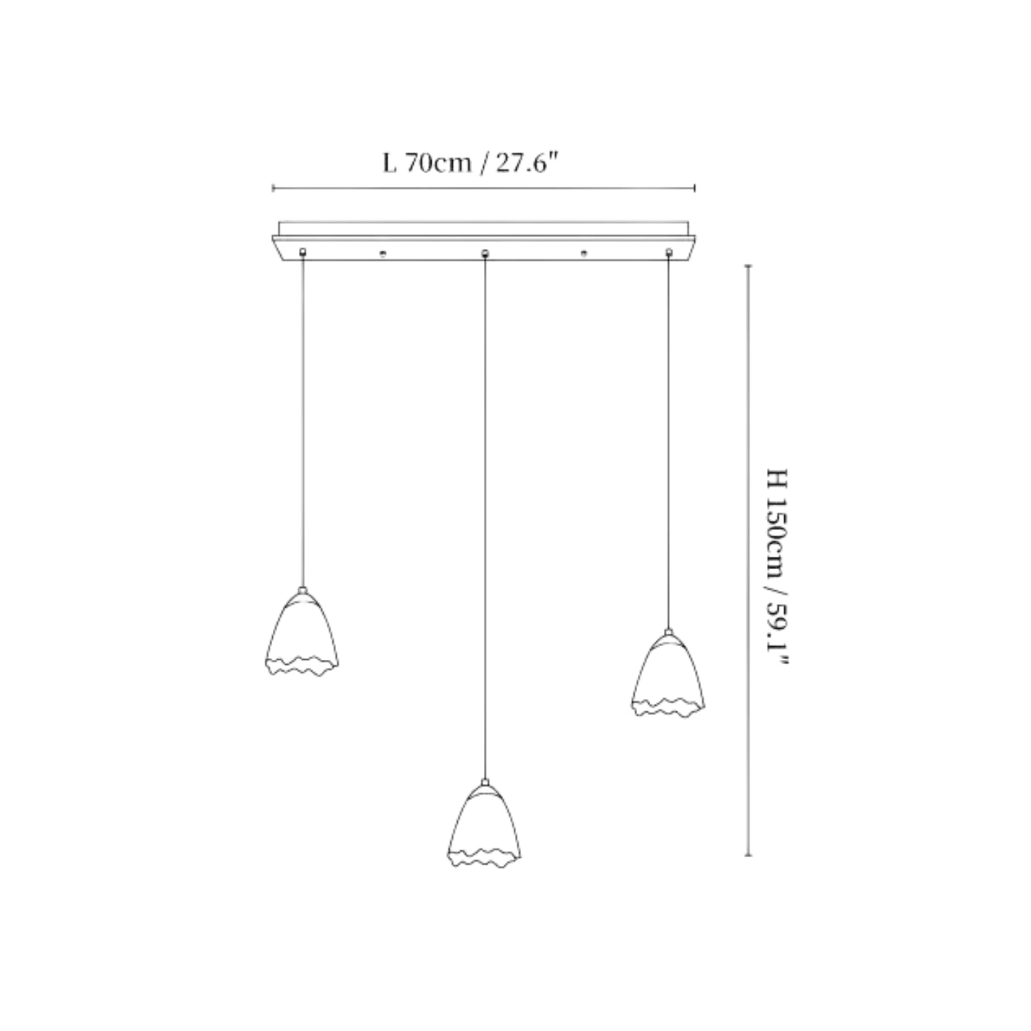 Lampada a sospensione Meboly