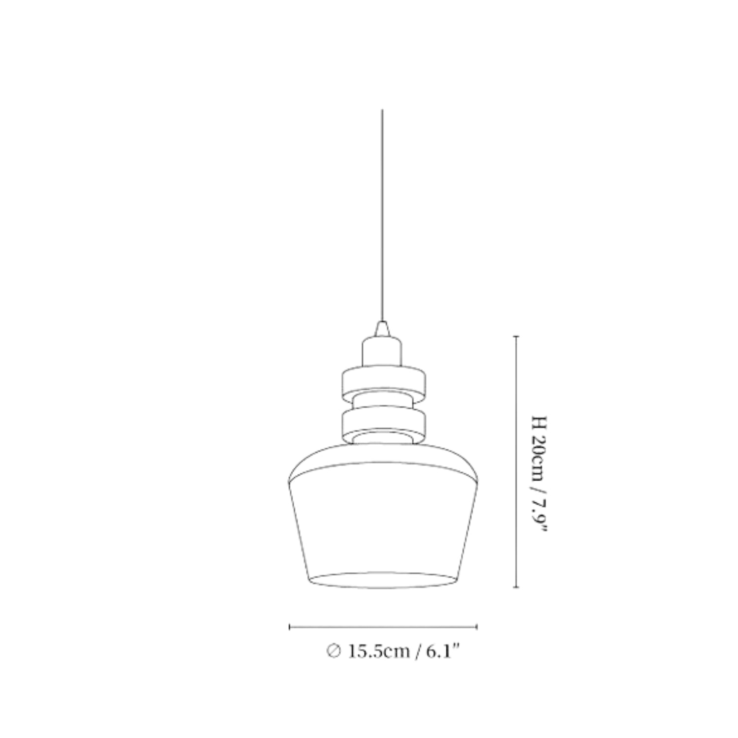 Lampada a sospensione Bemy