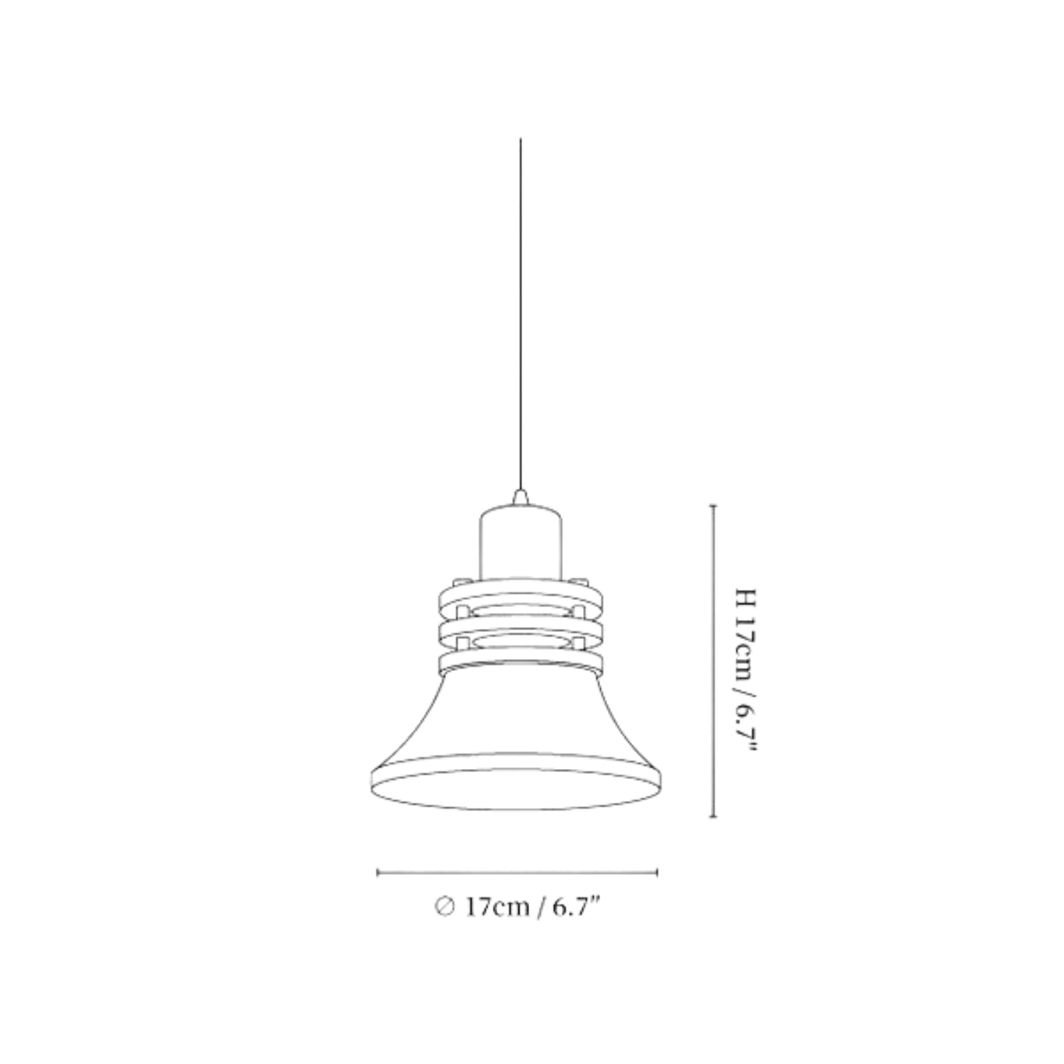 Lampada a sospensione Bemy