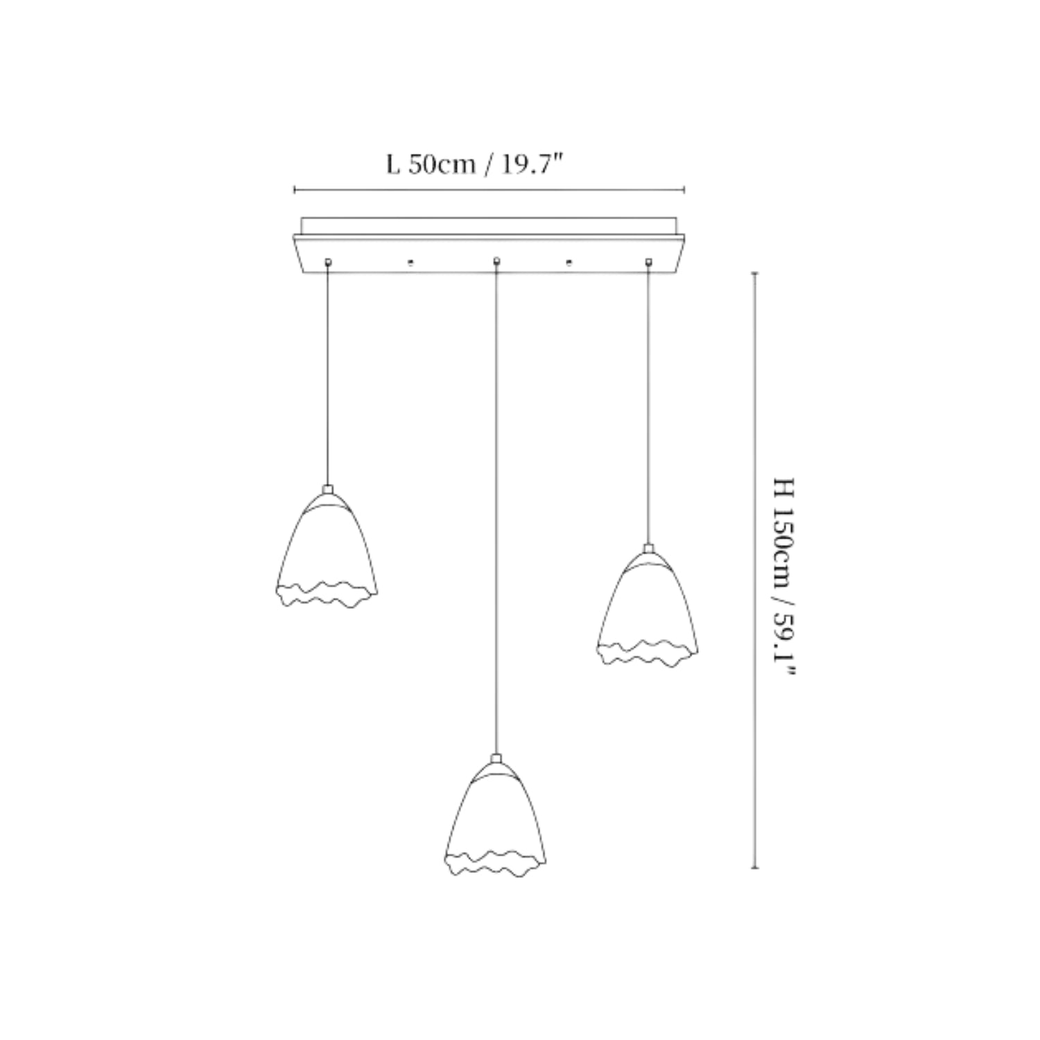 Lampada a sospensione Meboly