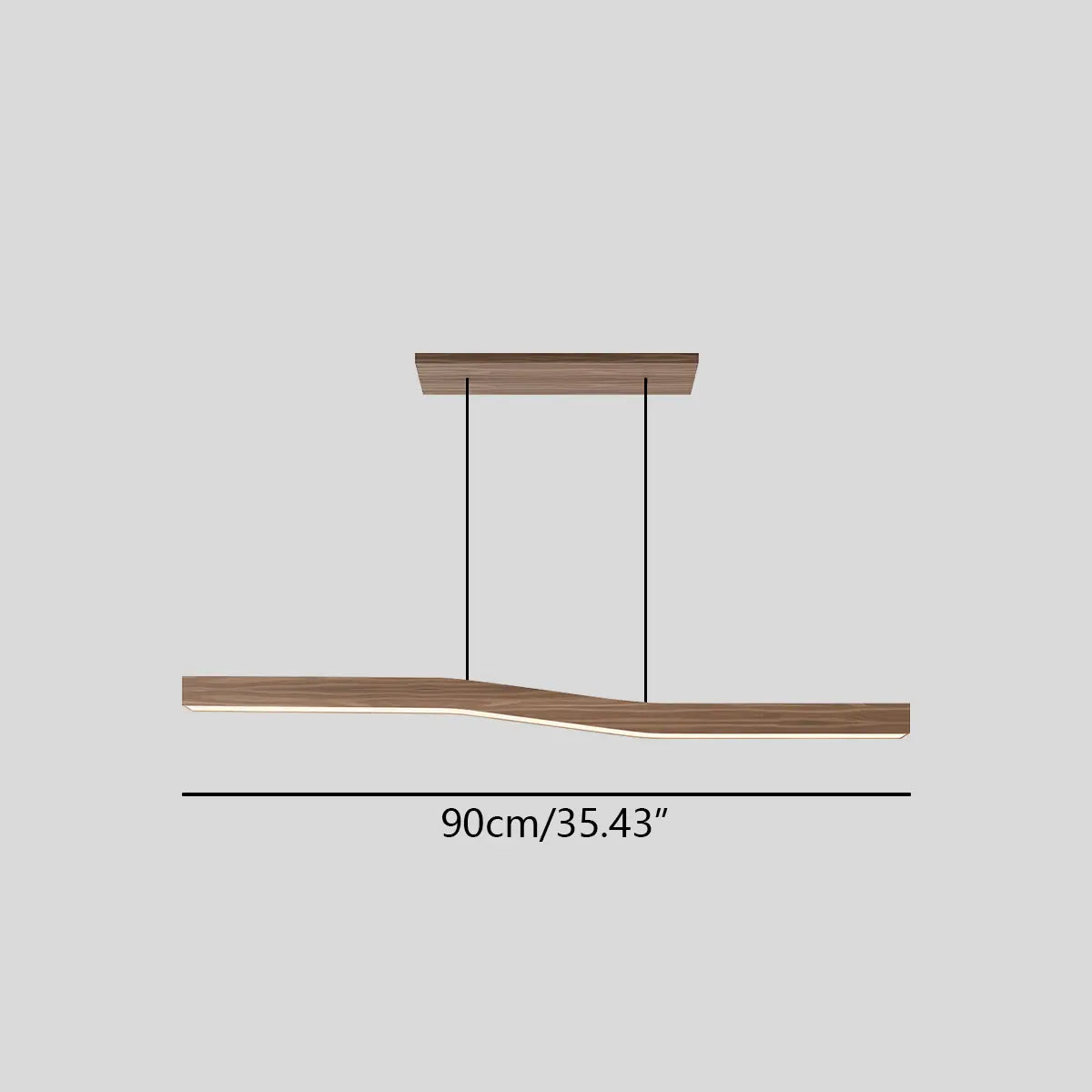 Waveline Houten Hanglamp