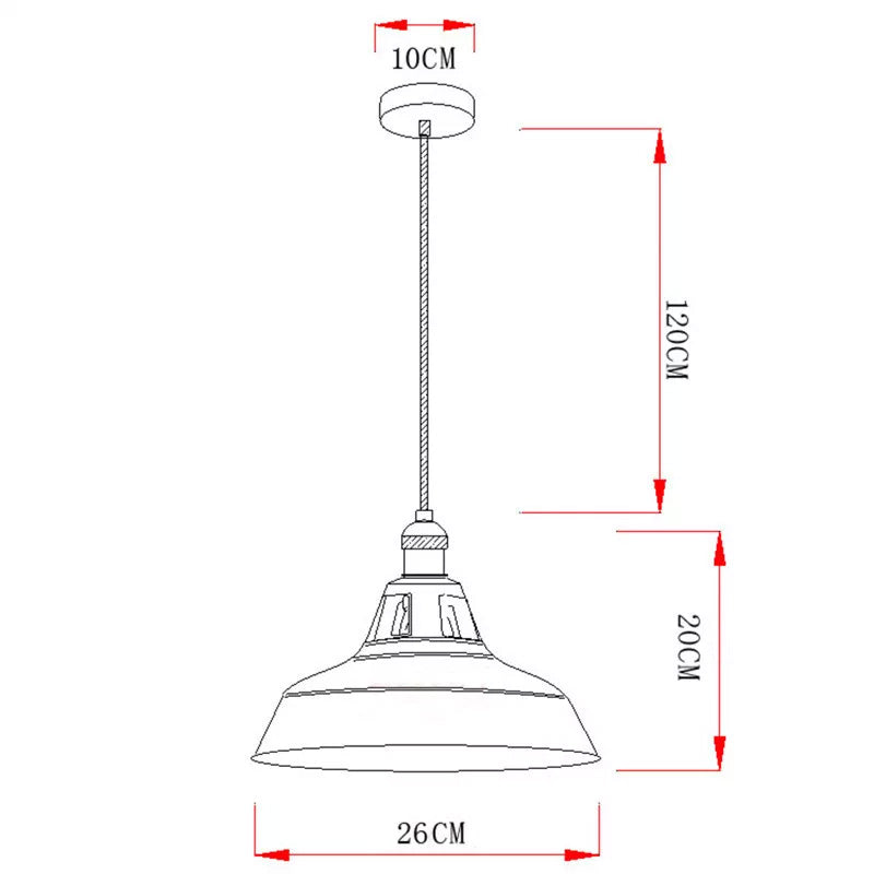 Cone Kleurrijke Hanglamp