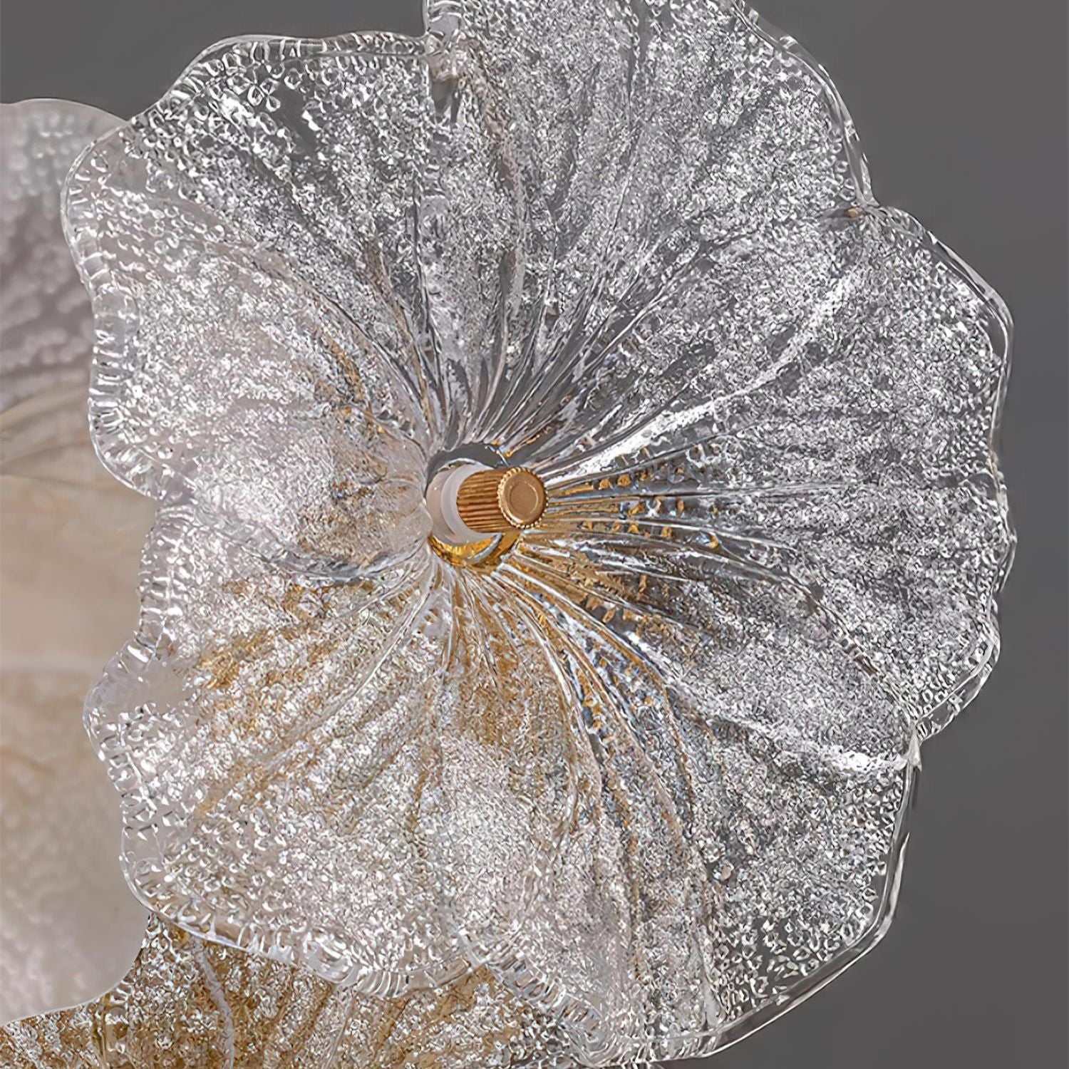 Lampada a stelo con fiore Leyza