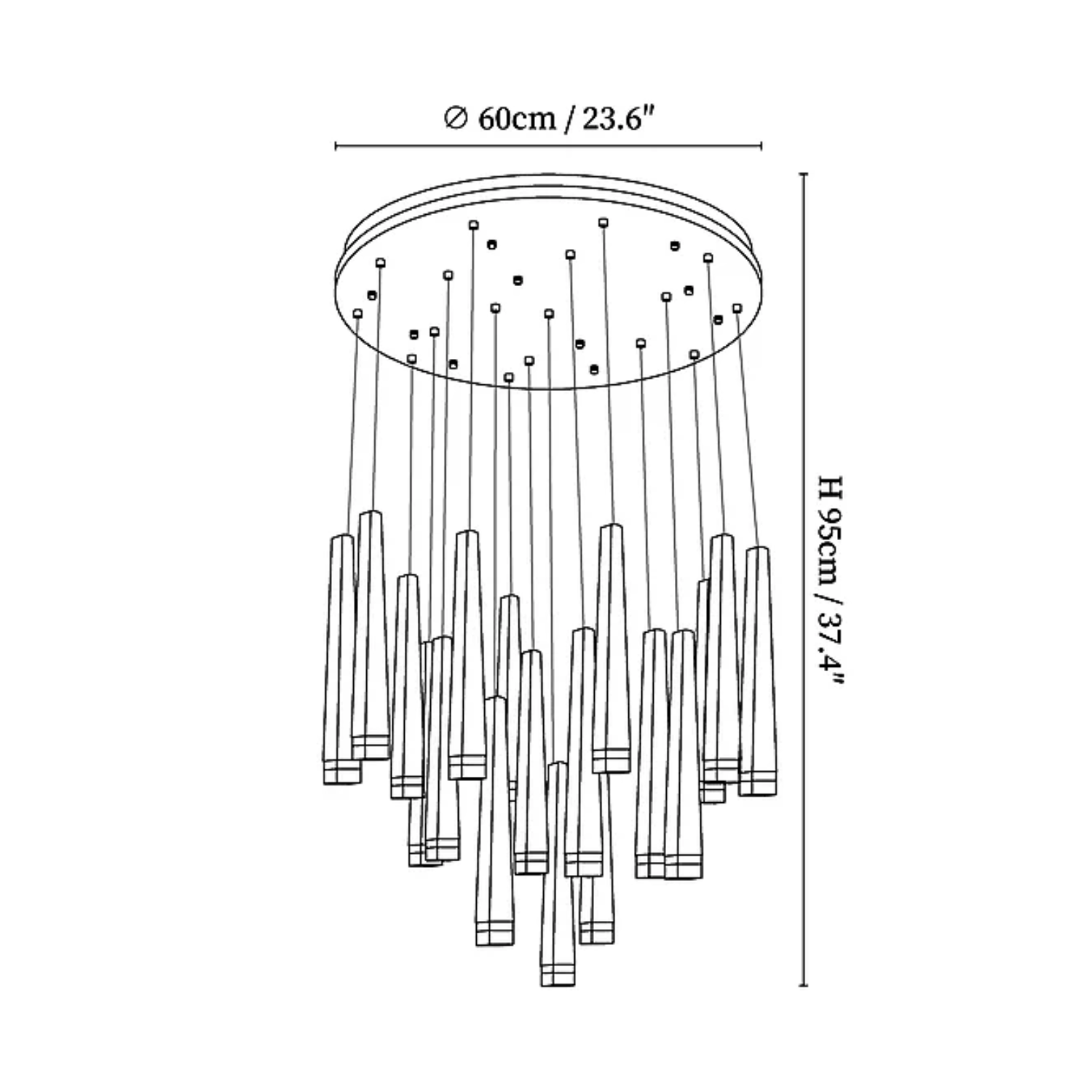 Lampada a sospensione Vuurhoutje