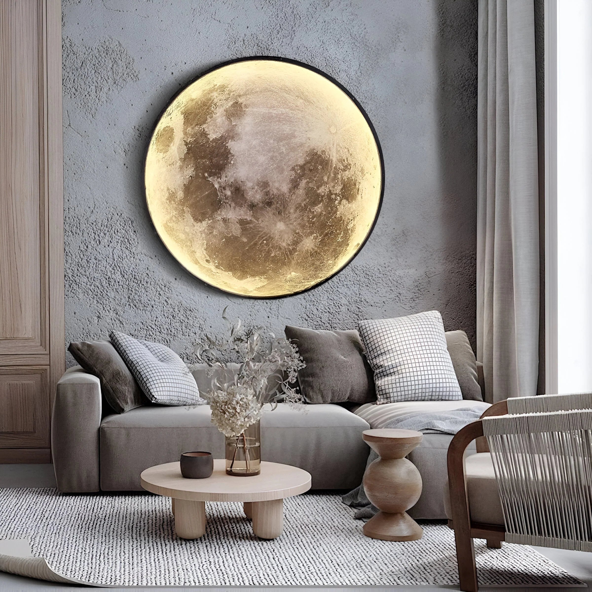 Eclipse Maanontwerp Wandlamp