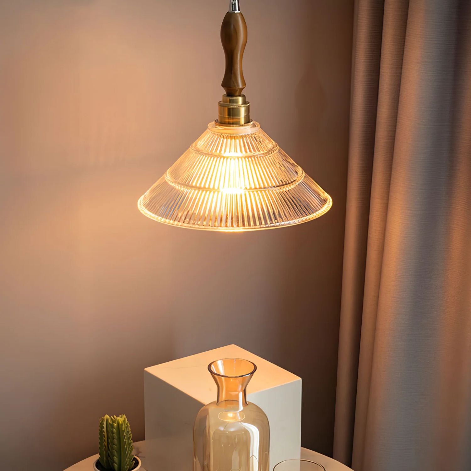 Lampada a sospensione Belfa d'epoca