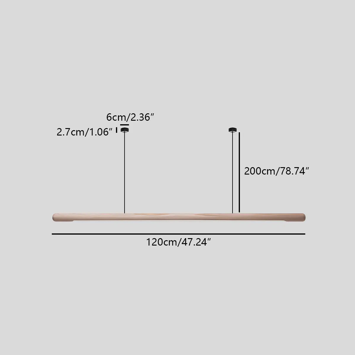 Sevelte Lineaire Hanglamp