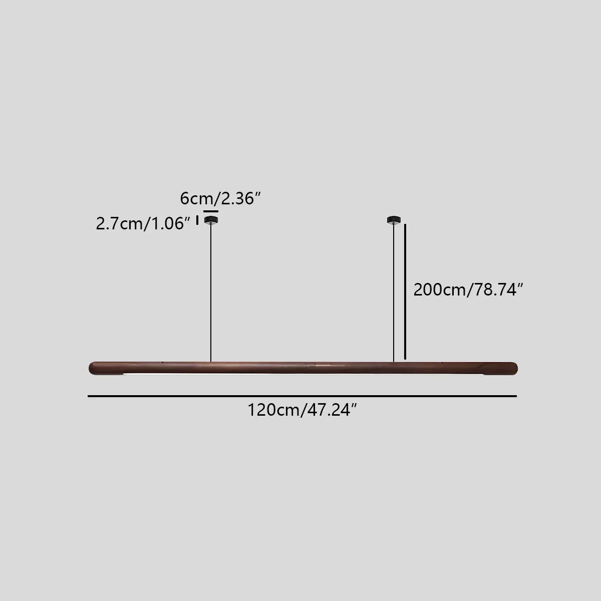 Sevelte Lineaire Hanglamp