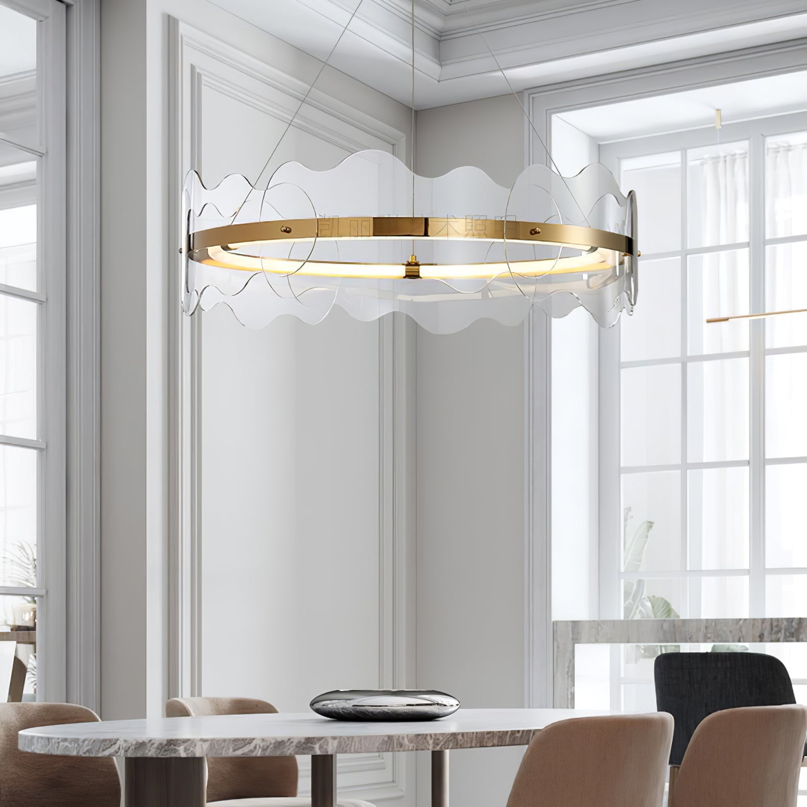 Acrylon Waved Hanglamp