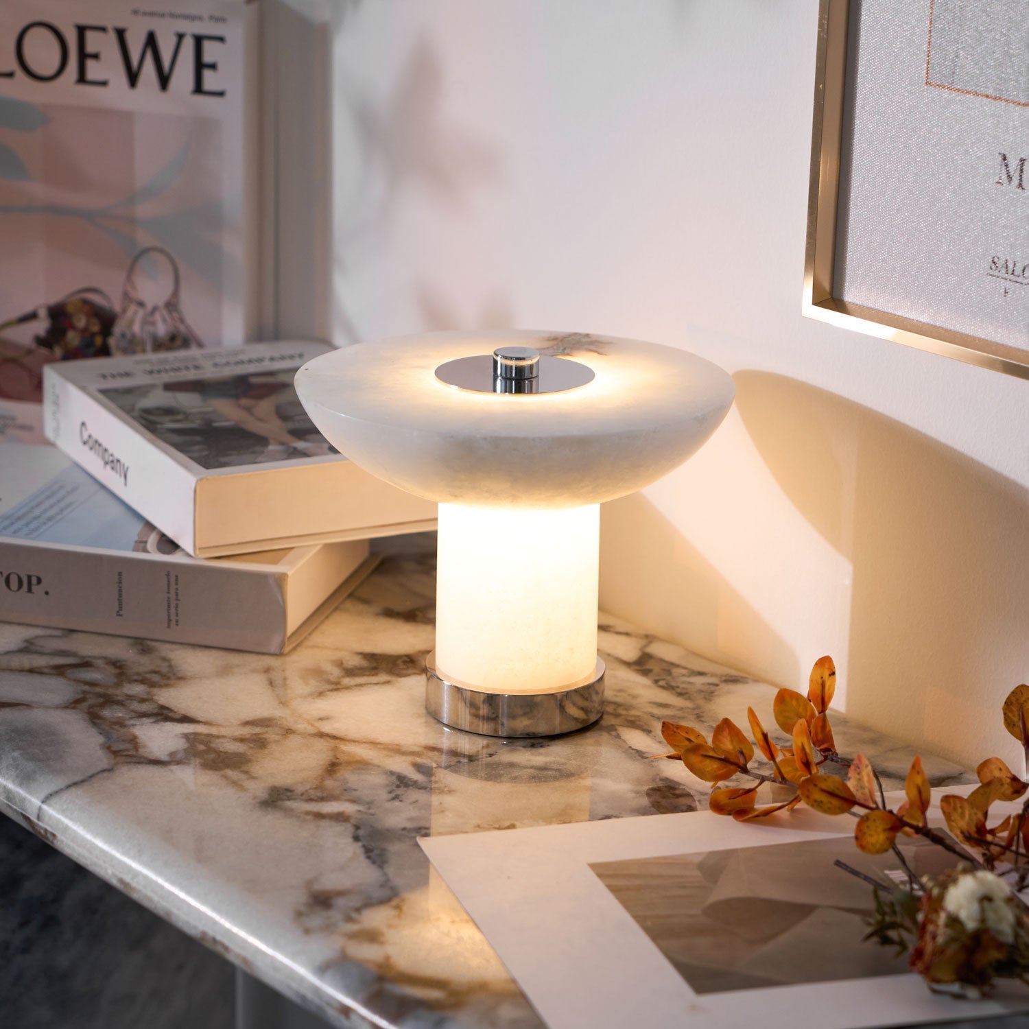 Aesmoze Albasten Tafellamp