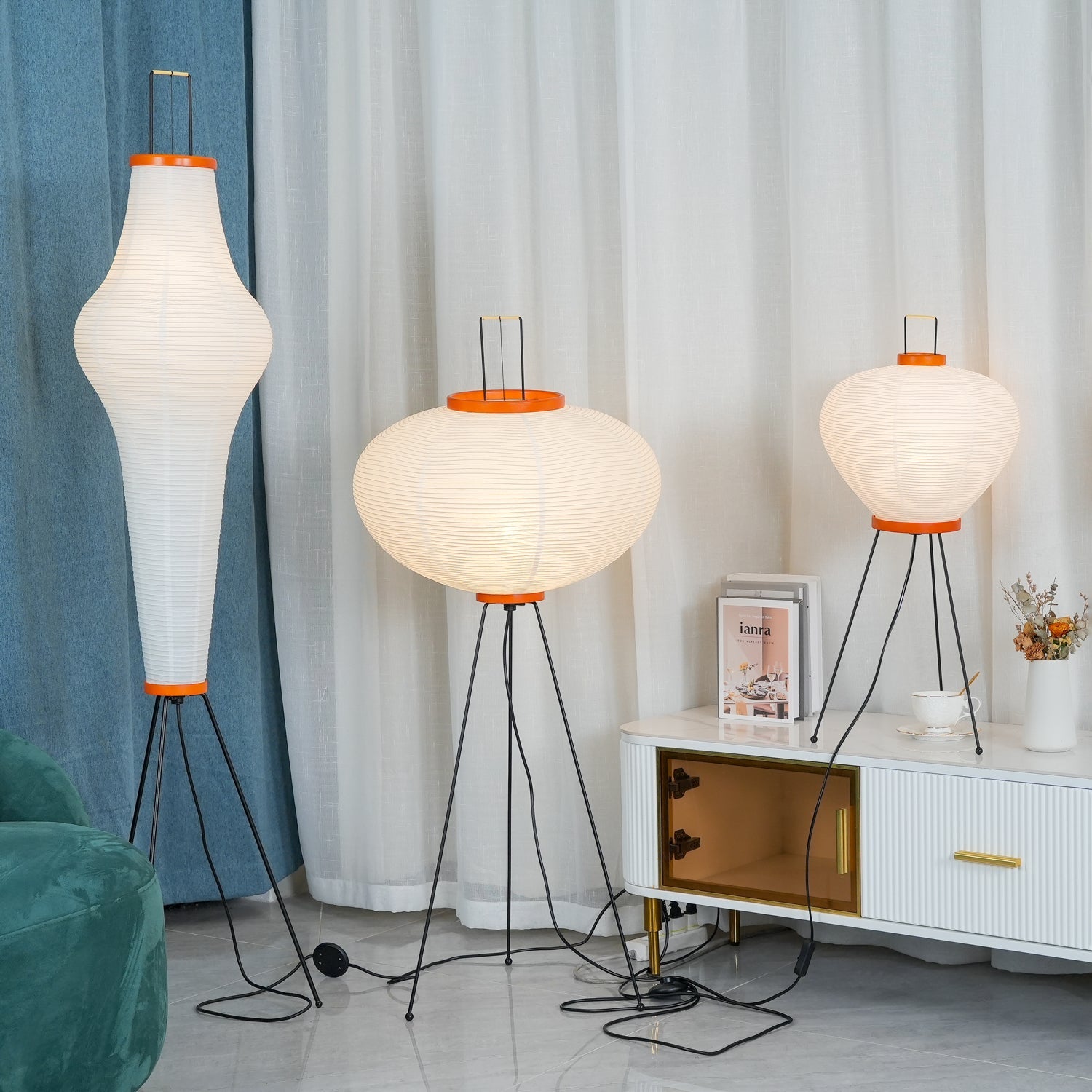 Lavon Rijstpapier Vloerlamp