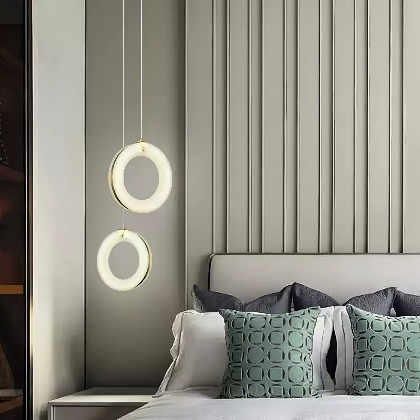 Lampada a sospensione Lenba Albasten Anello