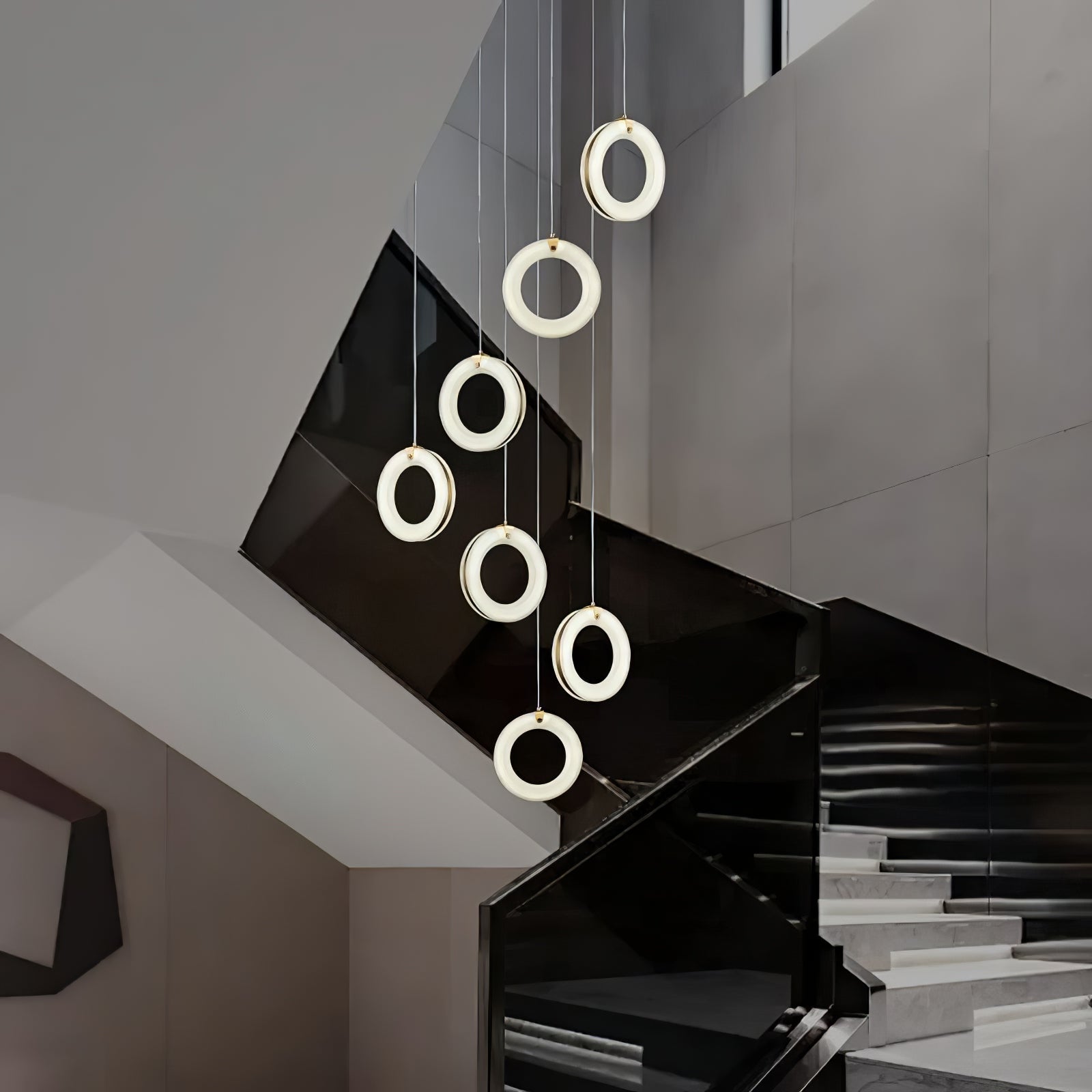 Lampada a sospensione Lenba Albasten Anello