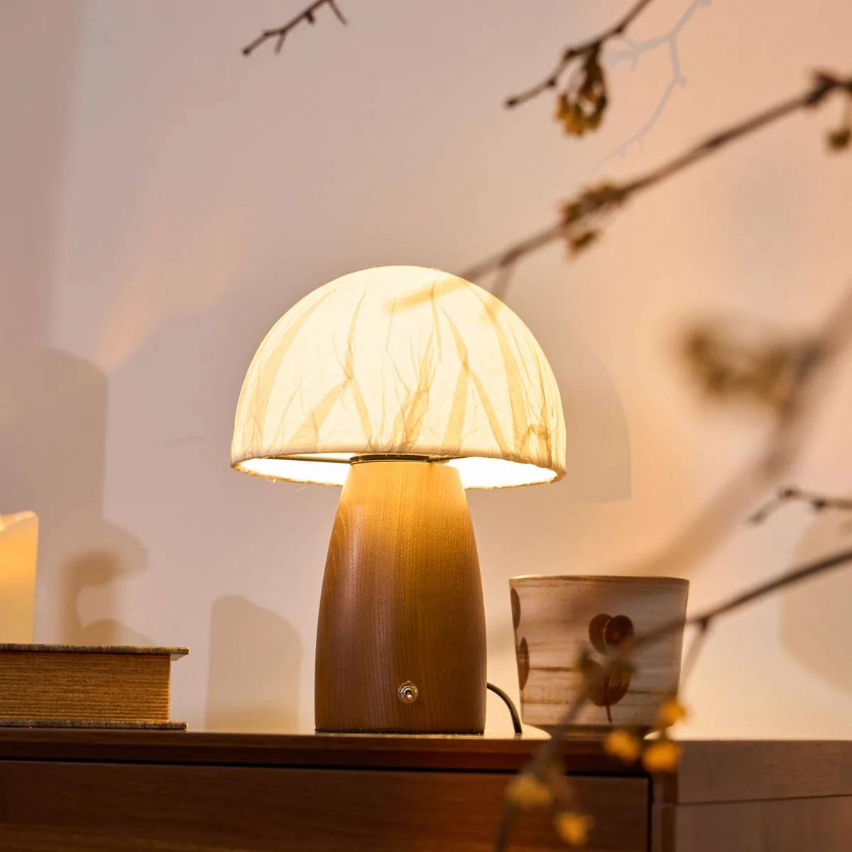 Lampada da tavolo Melsy Fungo