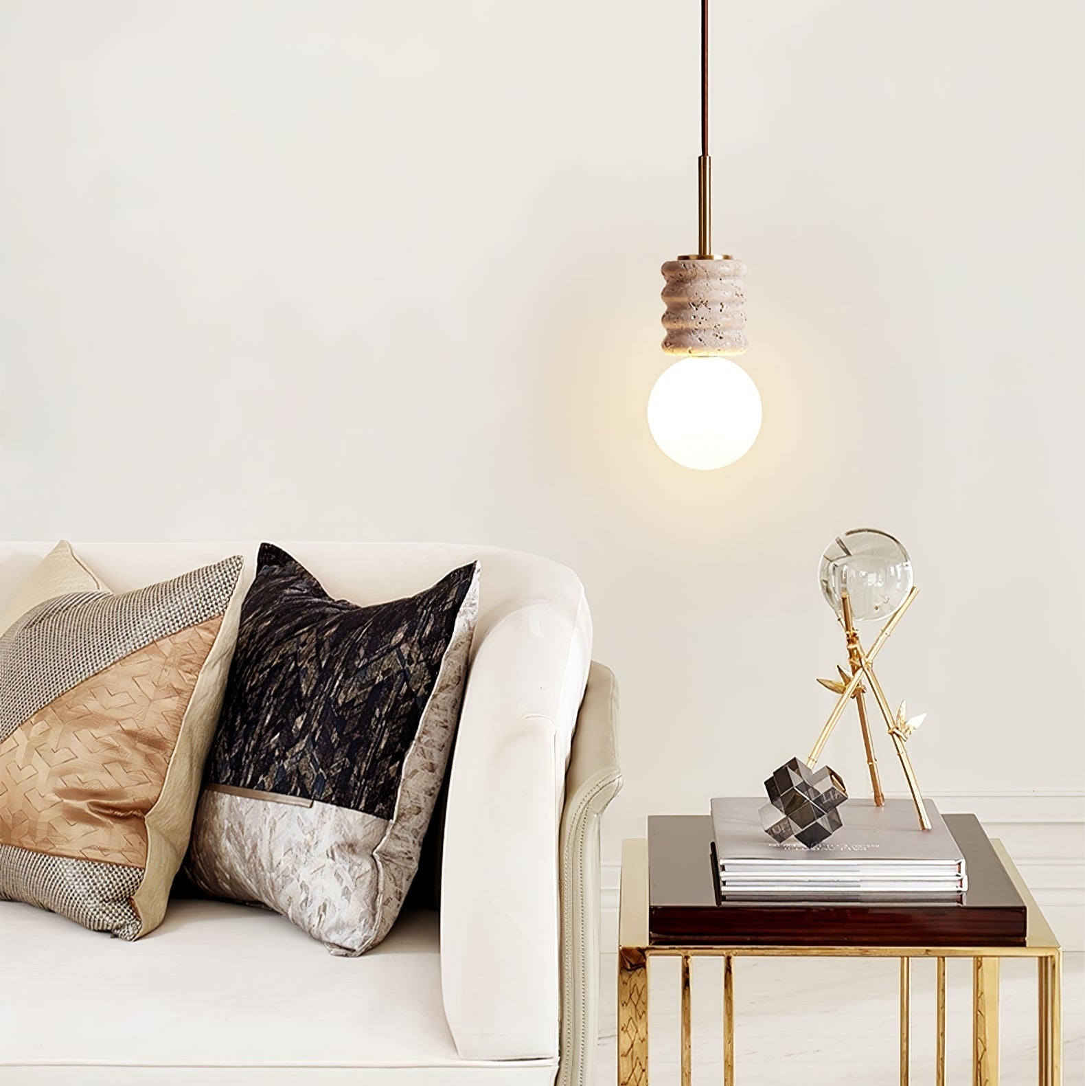 Maliva Natuursteen Hanglamp