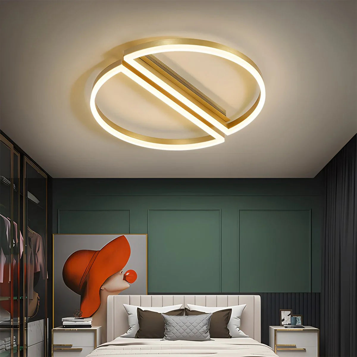 Zipler Dubbel Halfronde Plafondlamp