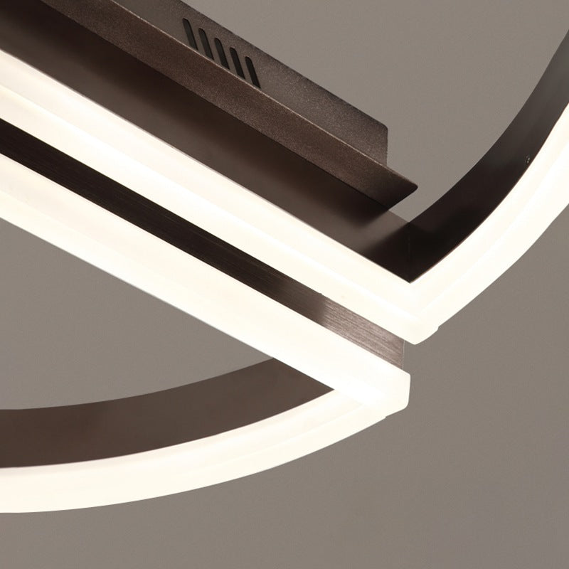 Zipler Dubbel Halfronde Plafondlamp