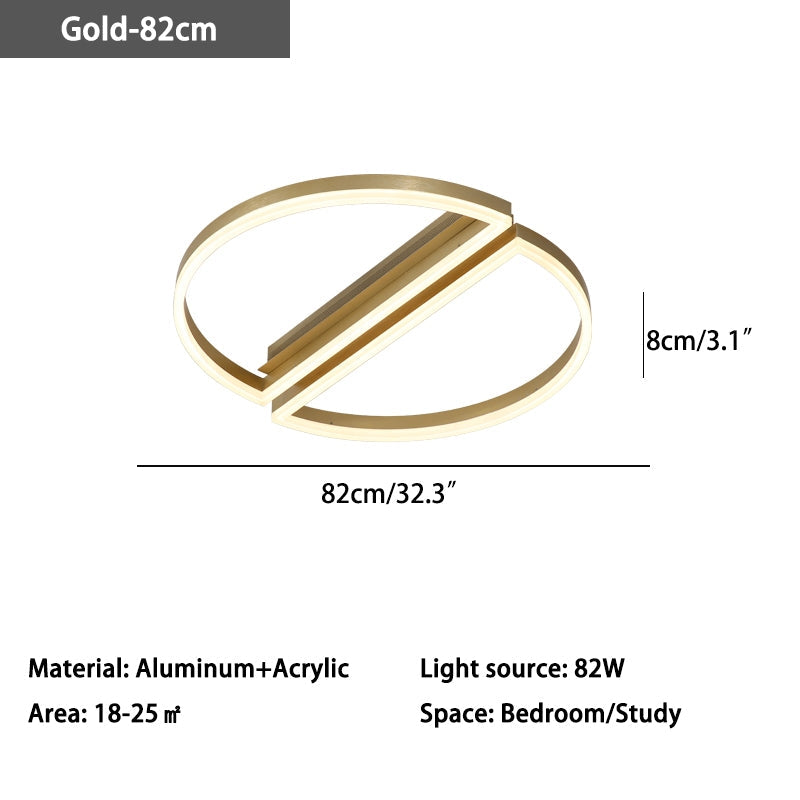 Zipler Dubbel Halfronde Plafondlamp