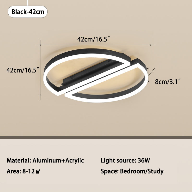 Zipler Dubbel Halfronde Plafondlamp