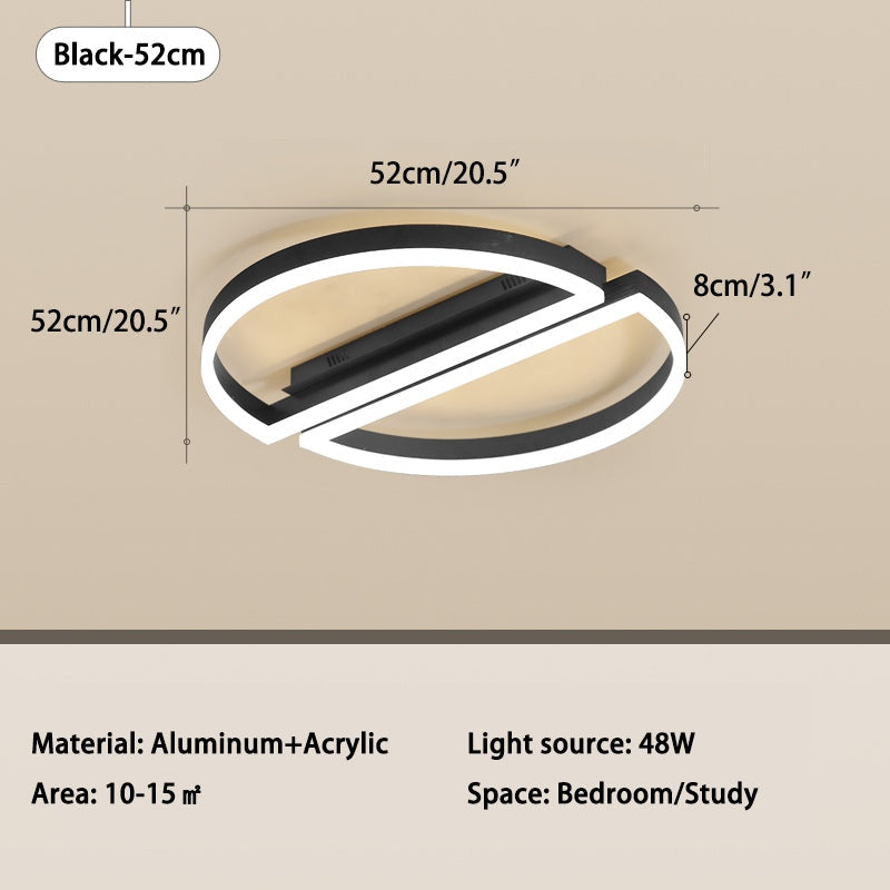 Zipler Dubbel Halfronde Plafondlamp