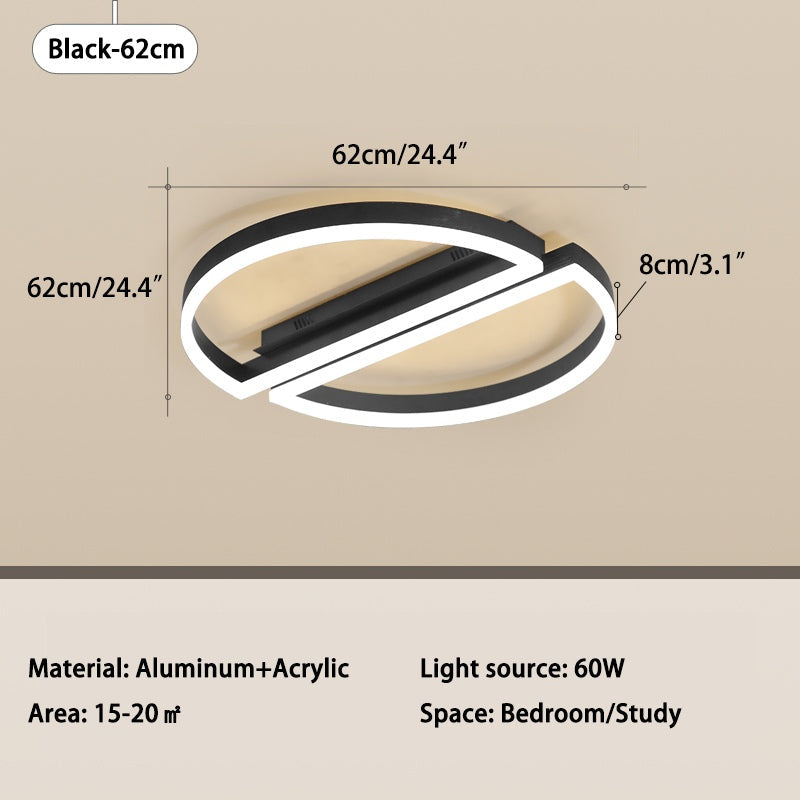 Zipler Dubbel Halfronde Plafondlamp