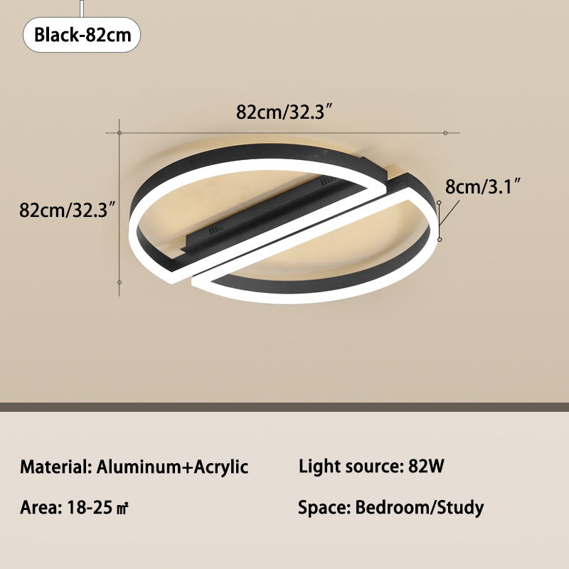 Zipler Dubbel Halfronde Plafondlamp