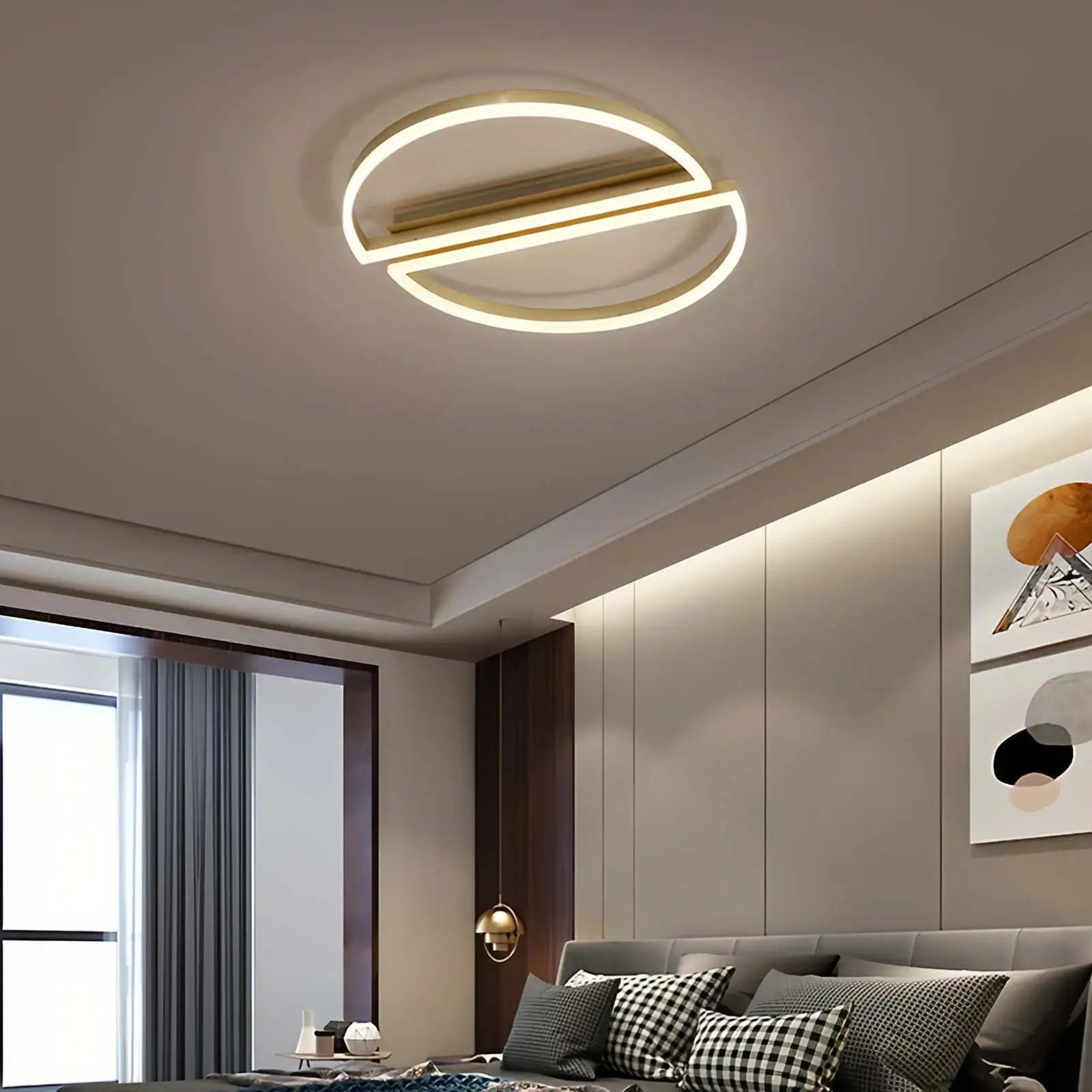 Zipler Dubbel Halfronde Plafondlamp