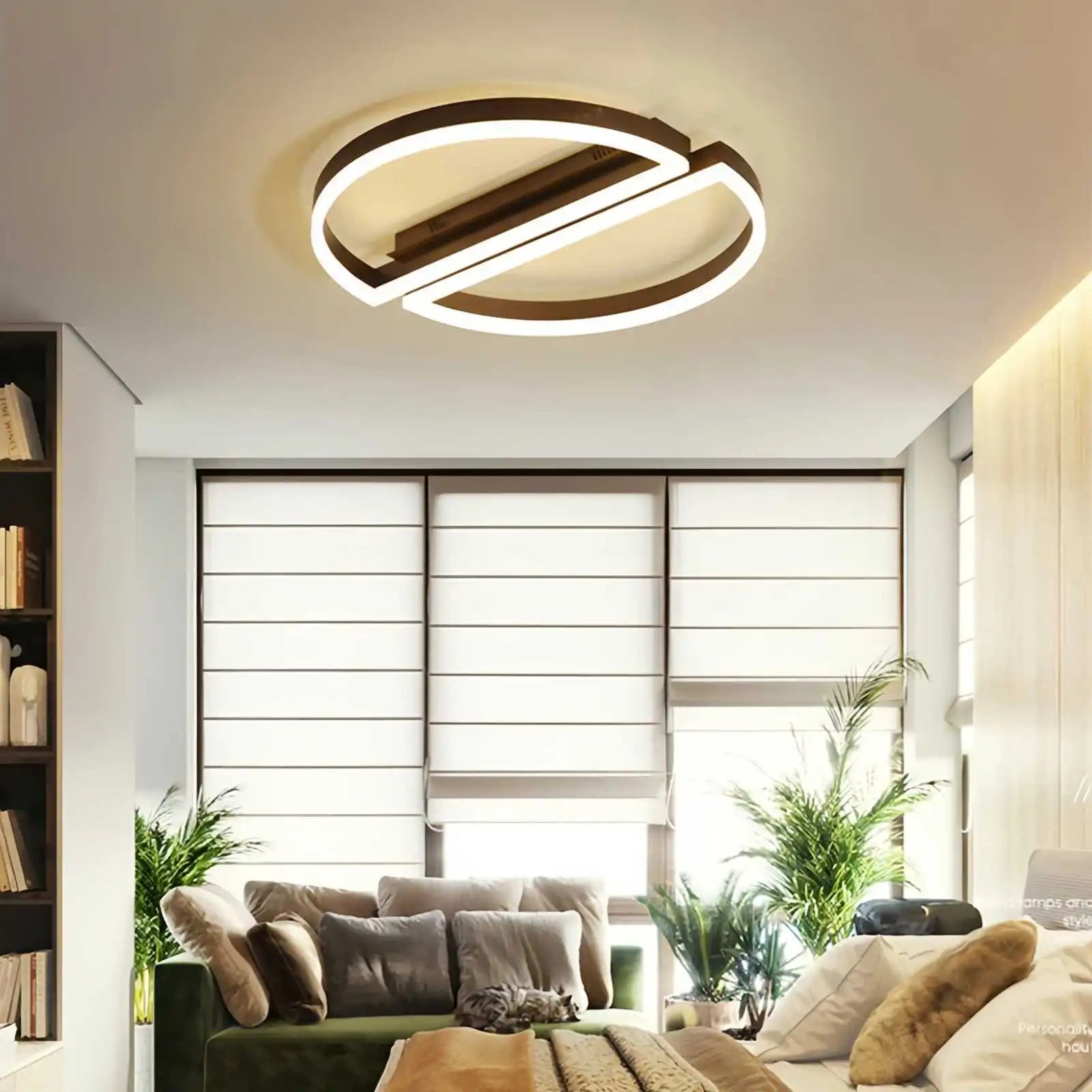 Zipler Dubbel Halfronde Plafondlamp
